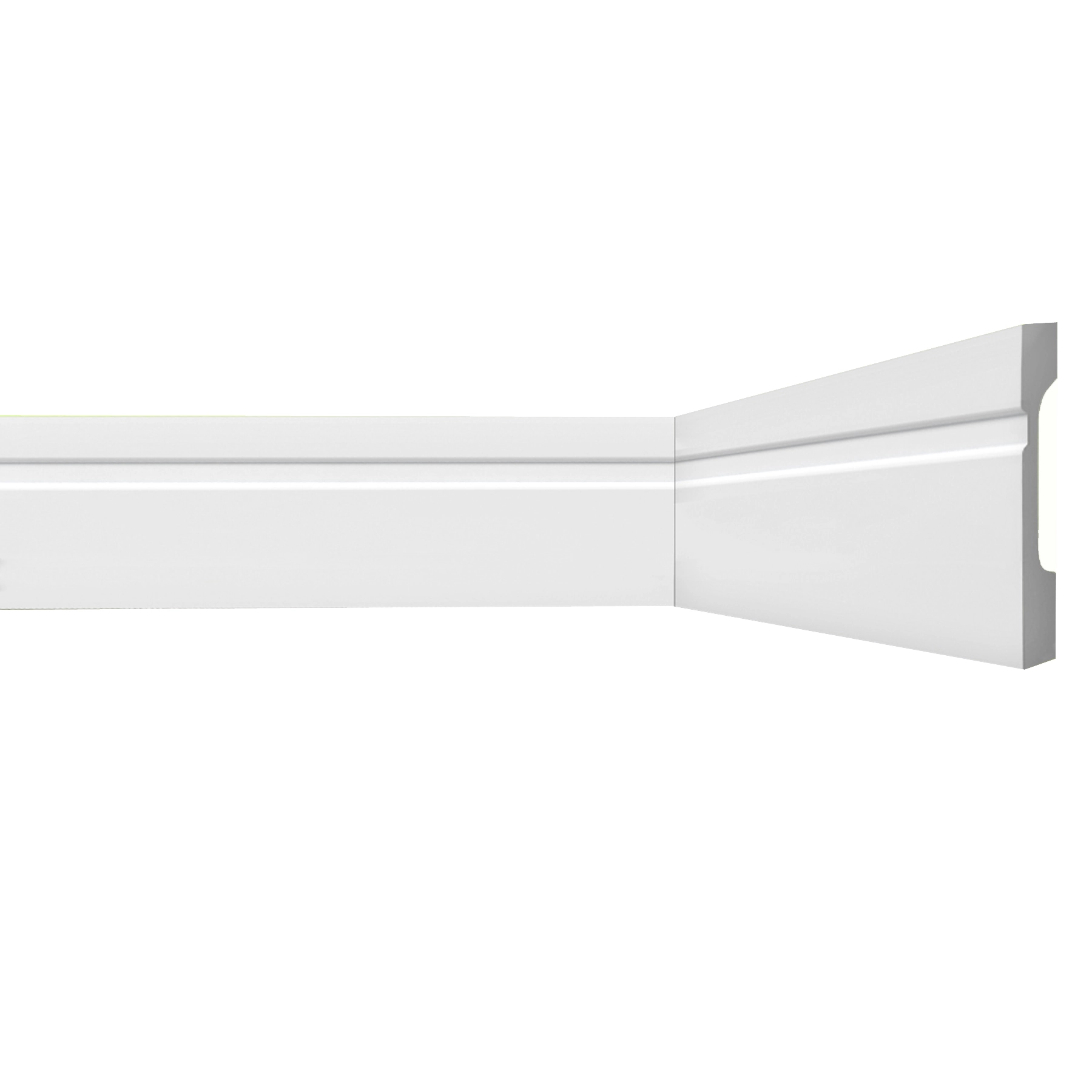 Rodapé de Poliestireno Branco 11x240cm Gart