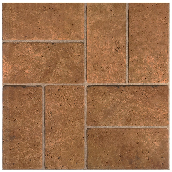 Piso Cerâmico Externo Pedra Esmaltado Borda Arredondada Engenho Plus 61x61cm Rosagrês
