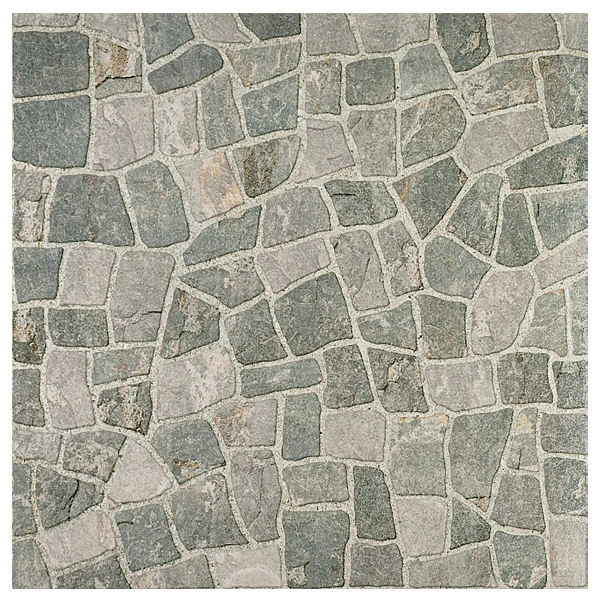 Piso Cerâmico Esmaltado Borda Arredondada 61x61cm modelo Toscano Cinza Ceral