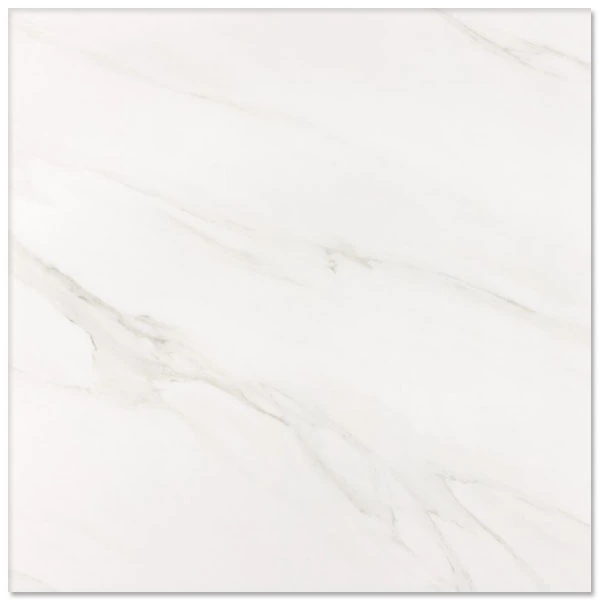 Piso Cerâmico Marmorizado Brilhante Borda Arredondada Interno 60x60cm Carrara Pointer