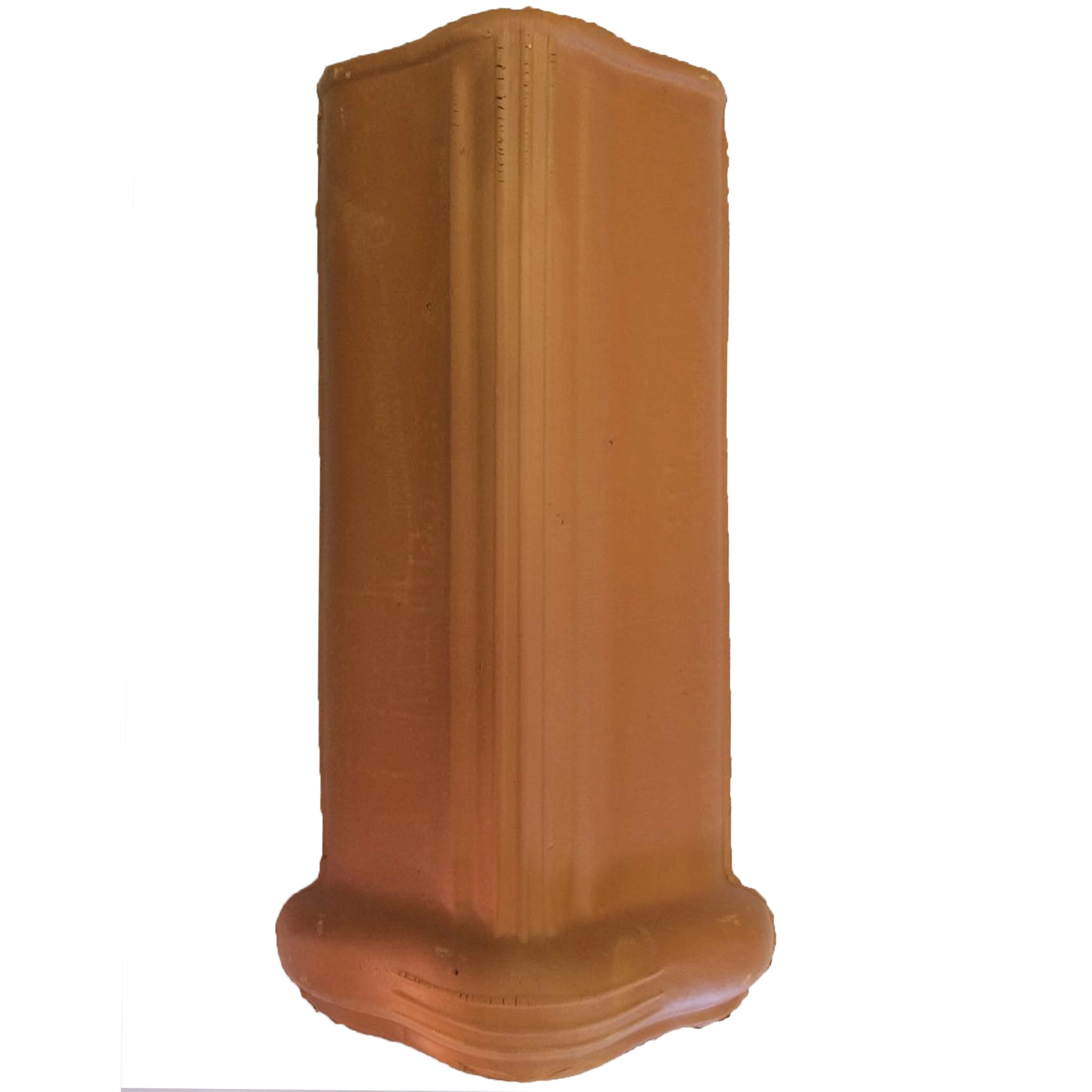 Cumeeira Cerâmica Ondulada Natural 22,5x41,2cm Cerâmica ArtPlan