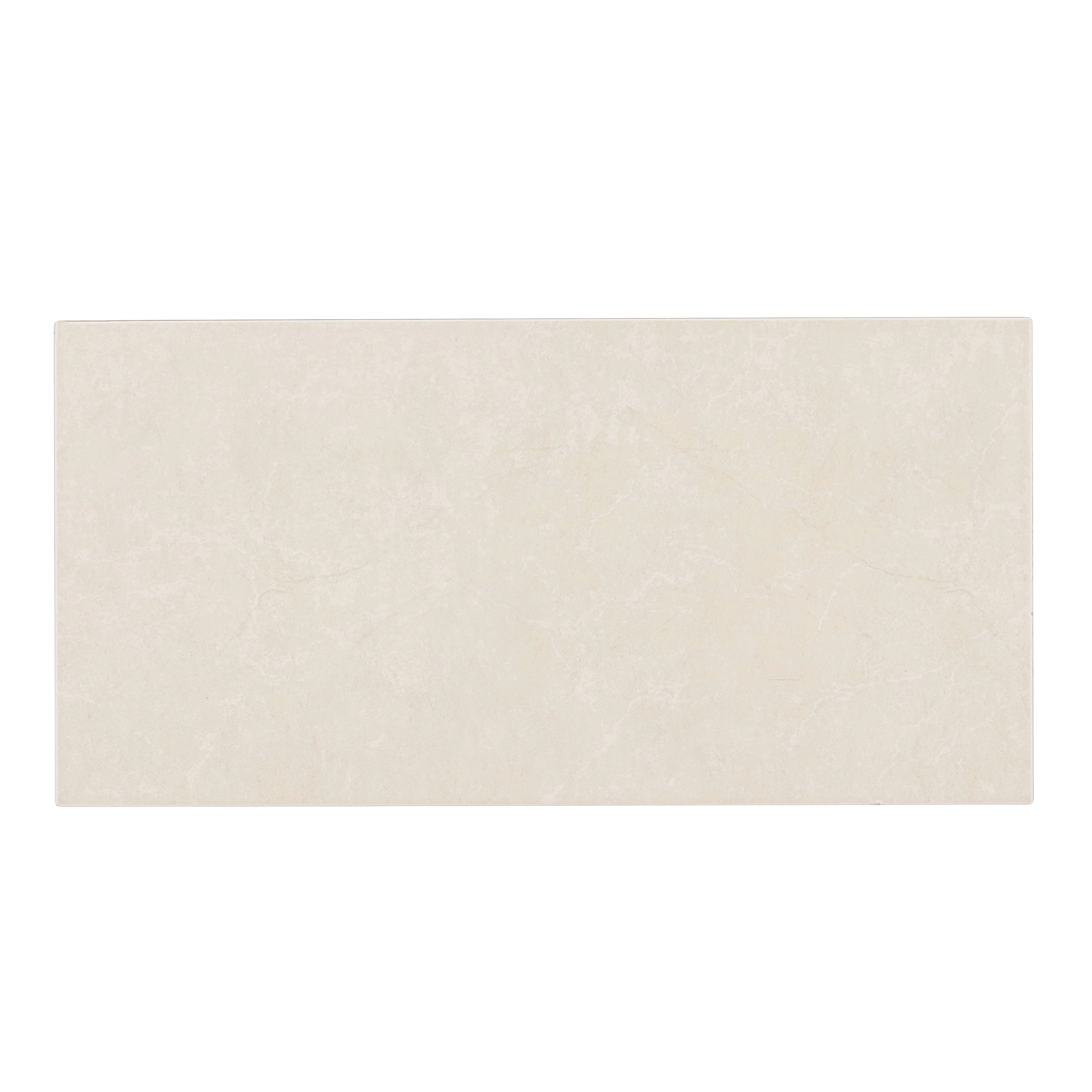 Revestimento para Parede Interna Mármore Brilhante Borda Arredondada Mármore Crema 30x60cm Portobello