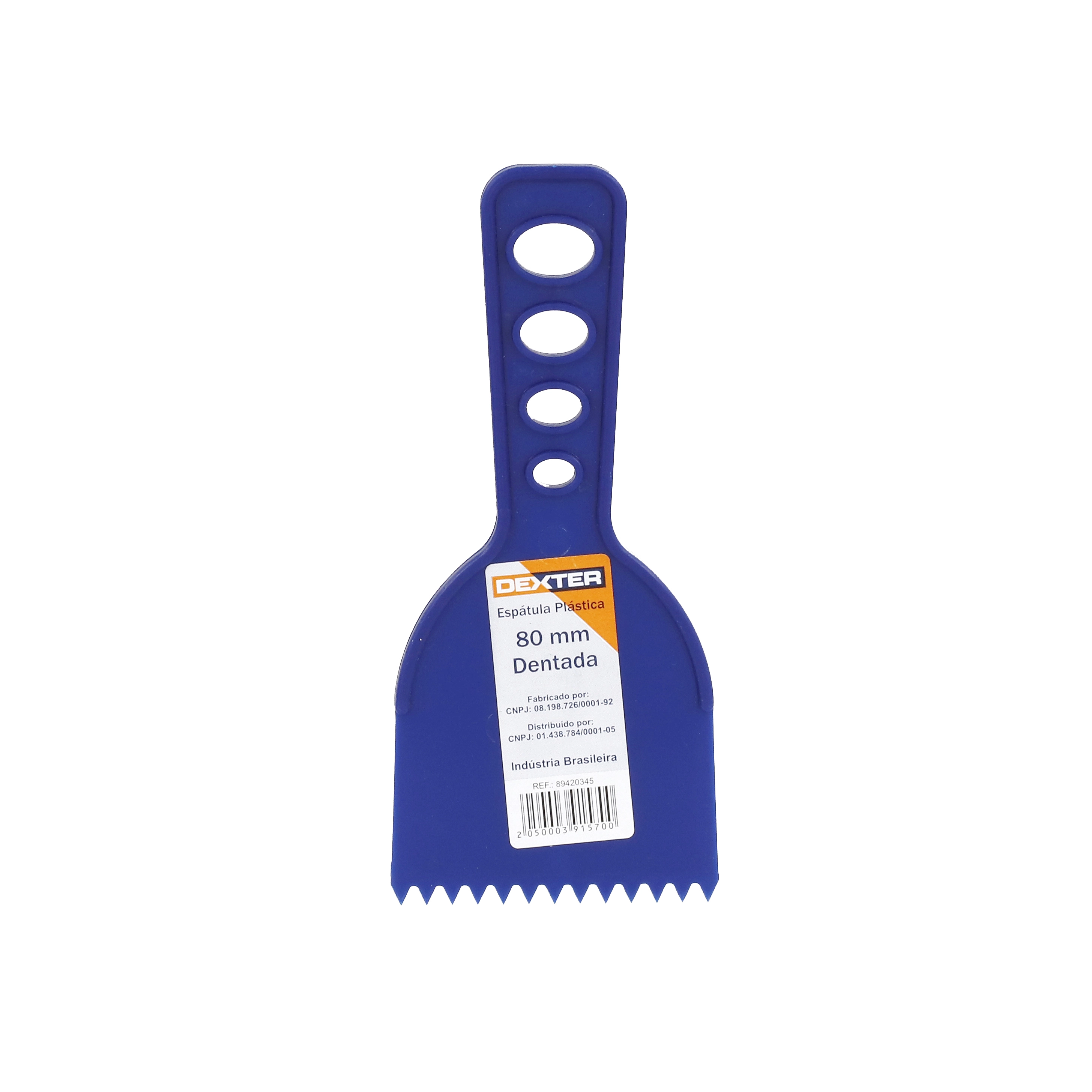 Espátula de PVC 80mm dentada Dexter