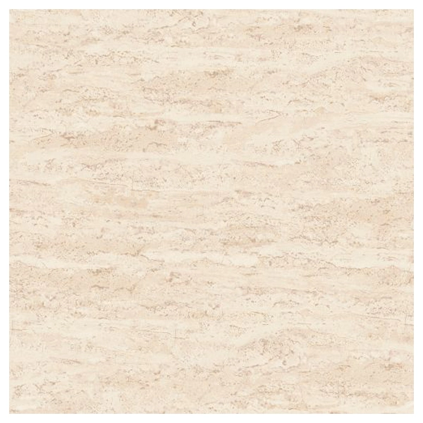 Piso Cerâmico Interno Mármore Esmaltado Borda Arredondada Paros Beige 61825 60x60cm Embramaco