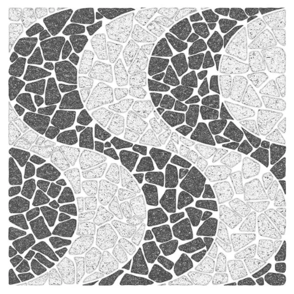 Piso Cerâmico Esmaltado Borda Arredondada 51x51cm modelo Copacabana CA 12123 Unigrês