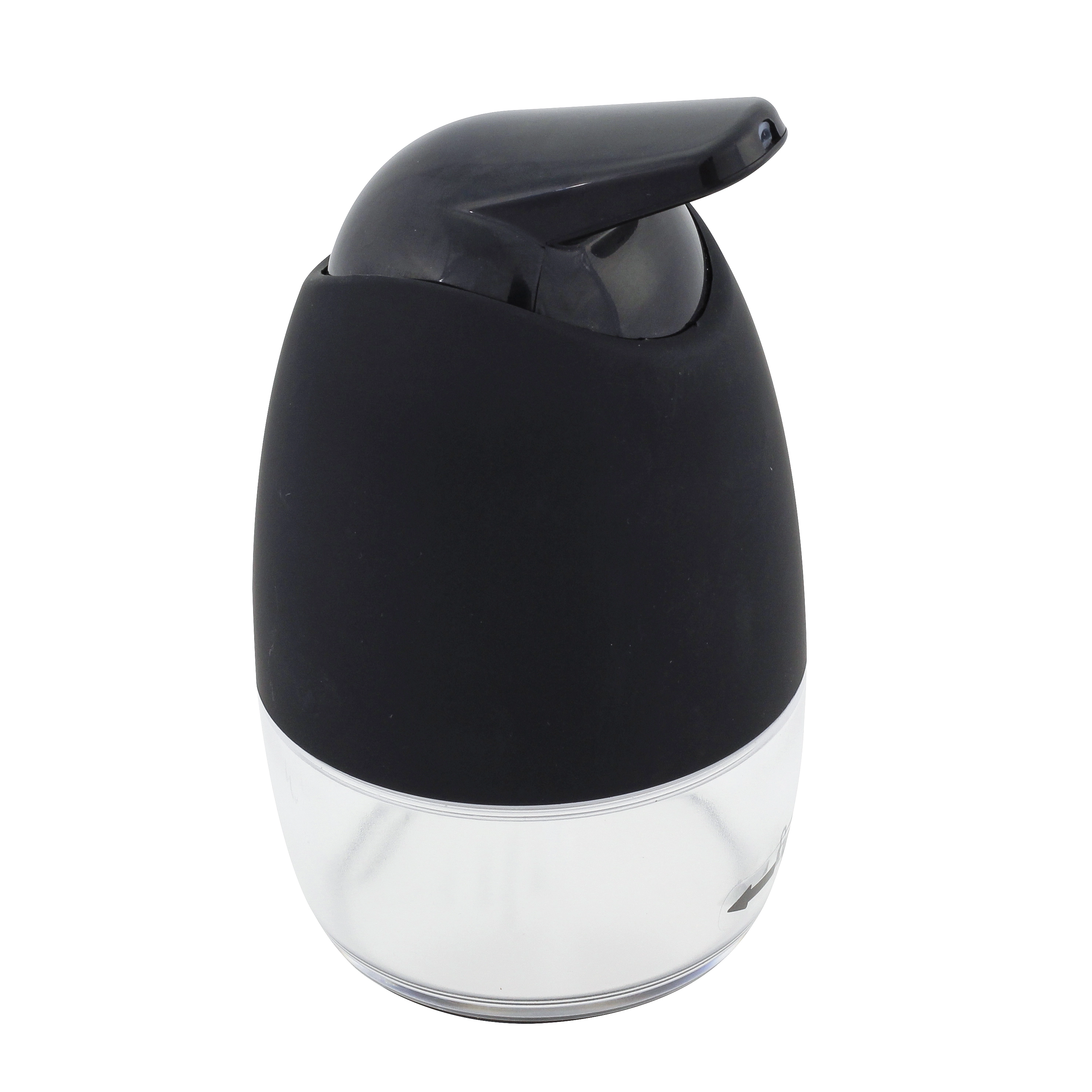 Porta Sabonete Líquido Espuma Preto em Plástico 384ml Pivot Sensea
