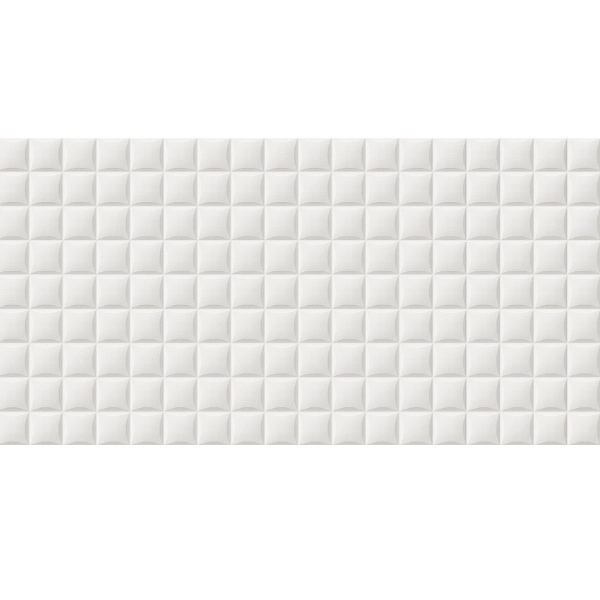 Revestimento de Parede Borda Reta Brilhante Trend White 30x60cm Lanzi
