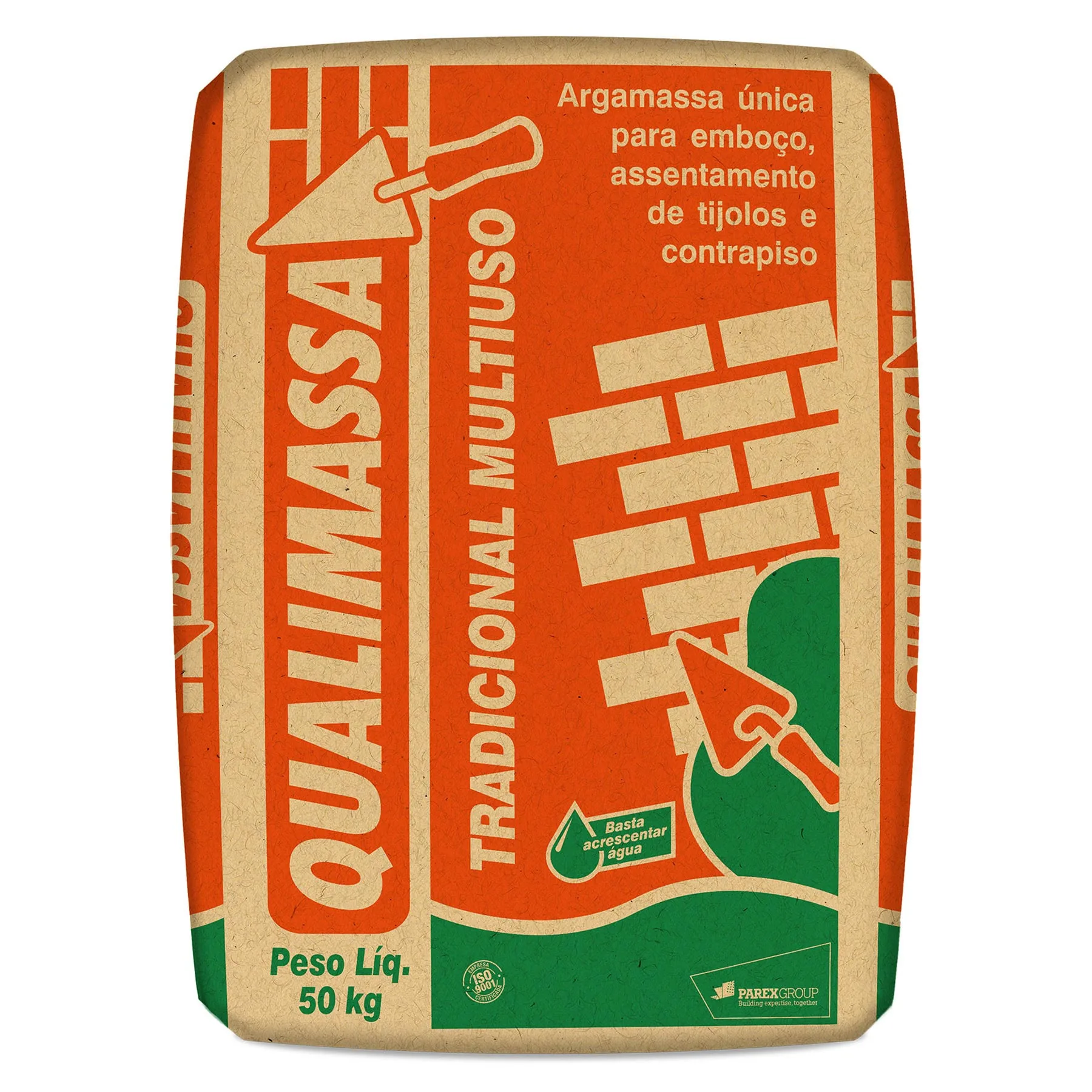 Argamassa Contrapiso Interno e Externo 50kg Cinza Qualimassa