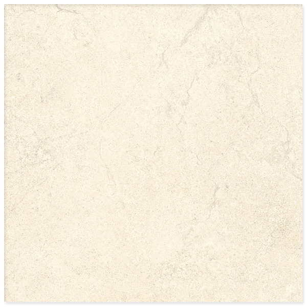Piso Cerâmico Interno Mármore Esmaltado Acetinado Borda Arredondada 50x50cm Imola Bege Buschinelli