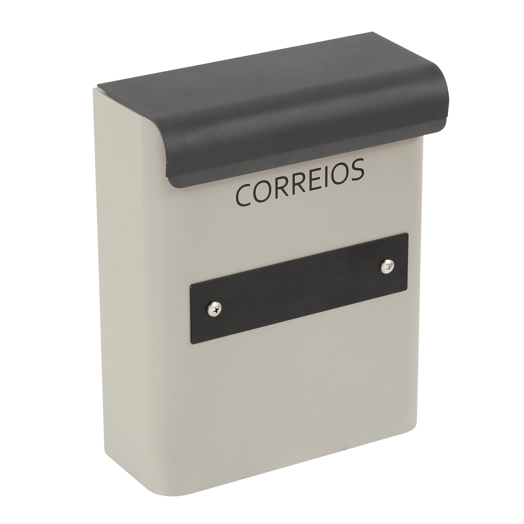 Caixa de Correio com Fechadura para Grade Aço Galvanizado Prata 36x35,2x14cm