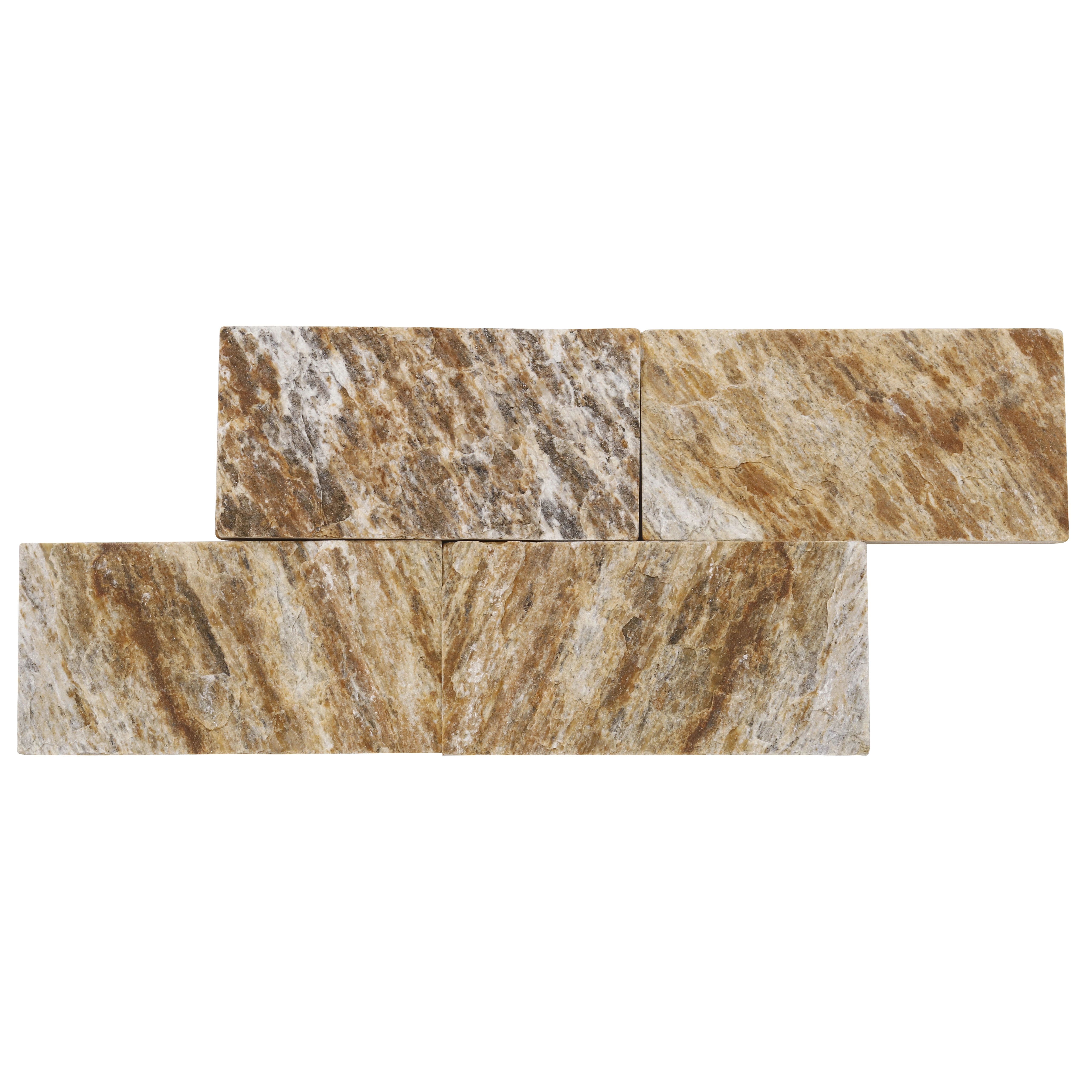 Pedra Natural Madeira Amarela 11,5x23cm Decor Pedras