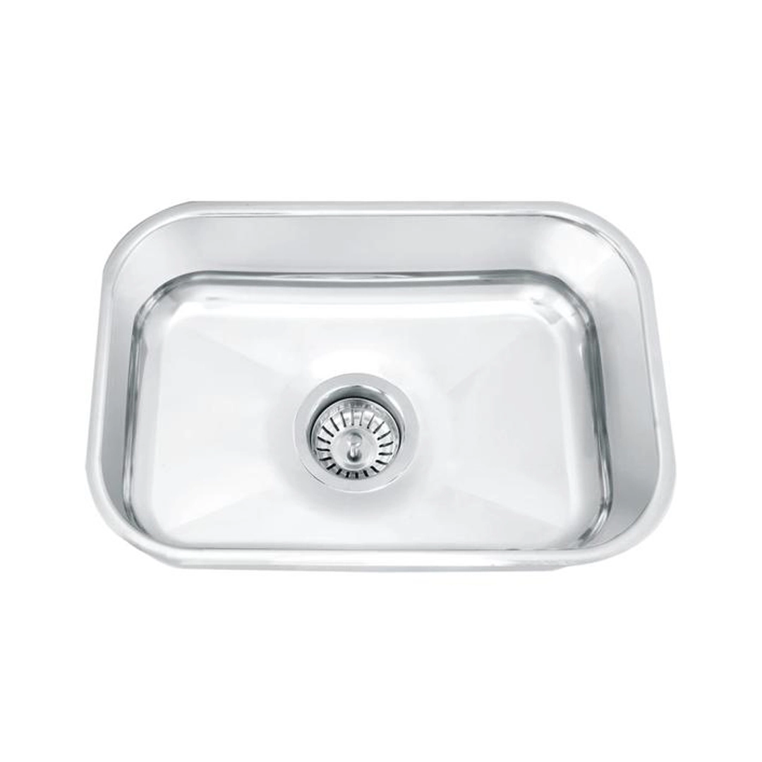 Cuba para Cozinha Simples de Embutir Aço Inox 49x33x12cm Brilhante