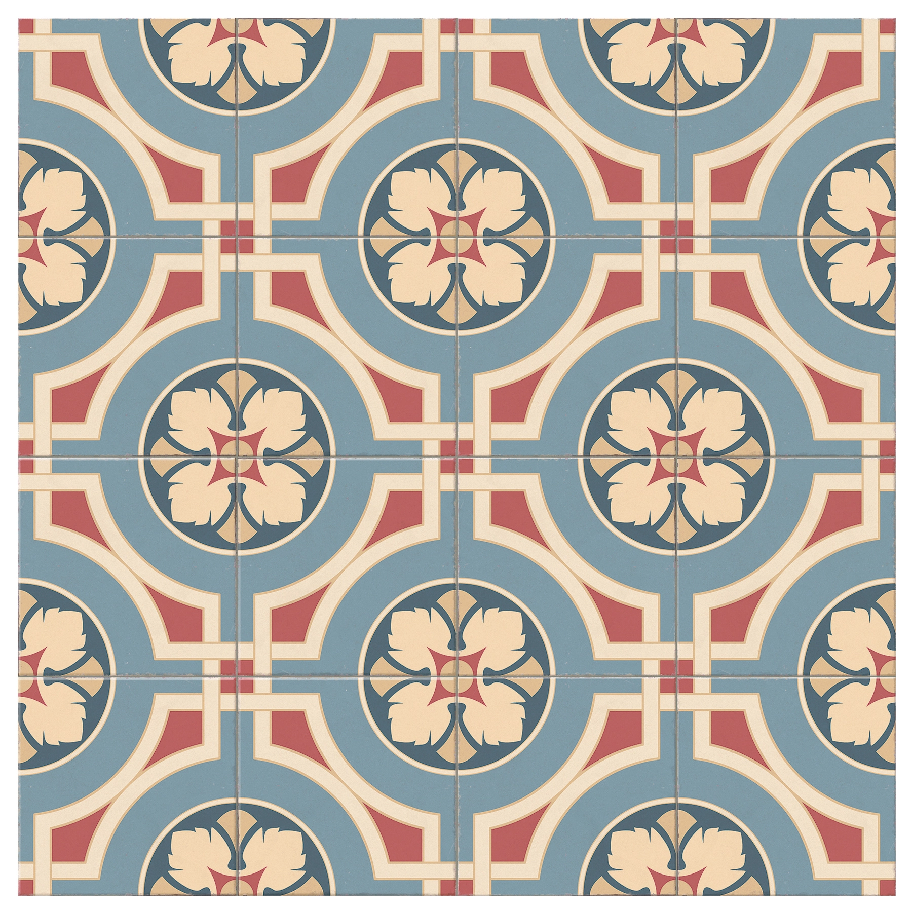 Porcelanato Interno Decorado Esmaltado Borda Reta Sampa 8484 60x60cm Ceusa