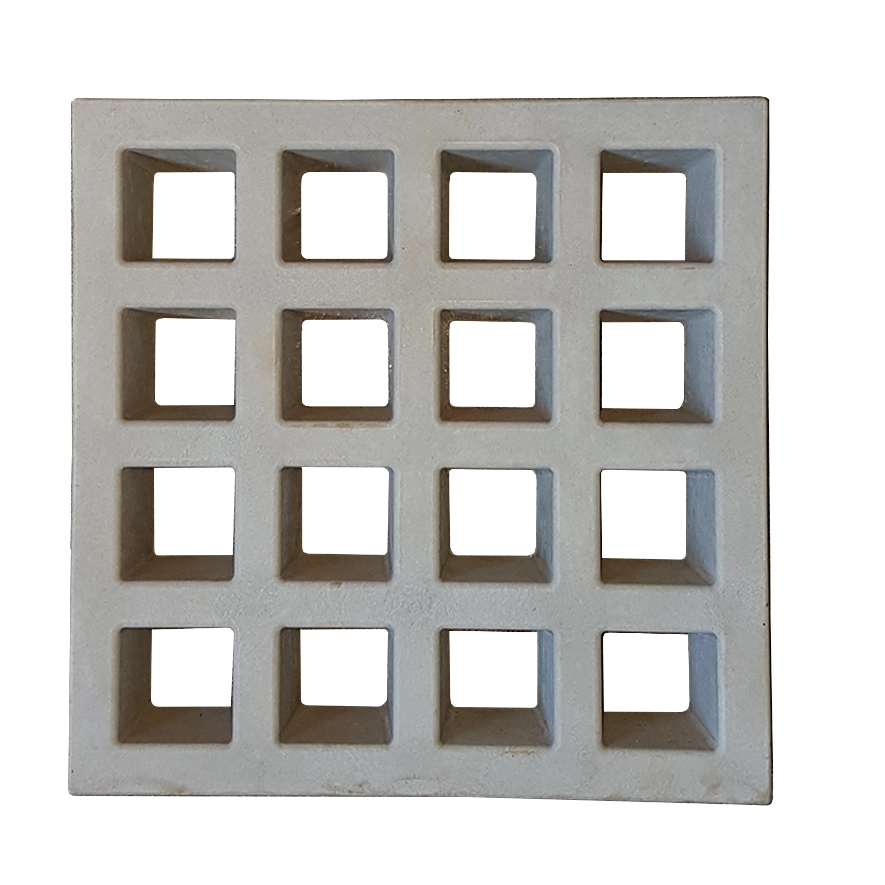 Elemento Vazado de Concreto 39x39cm Marrom Composé Lajes São Francisco