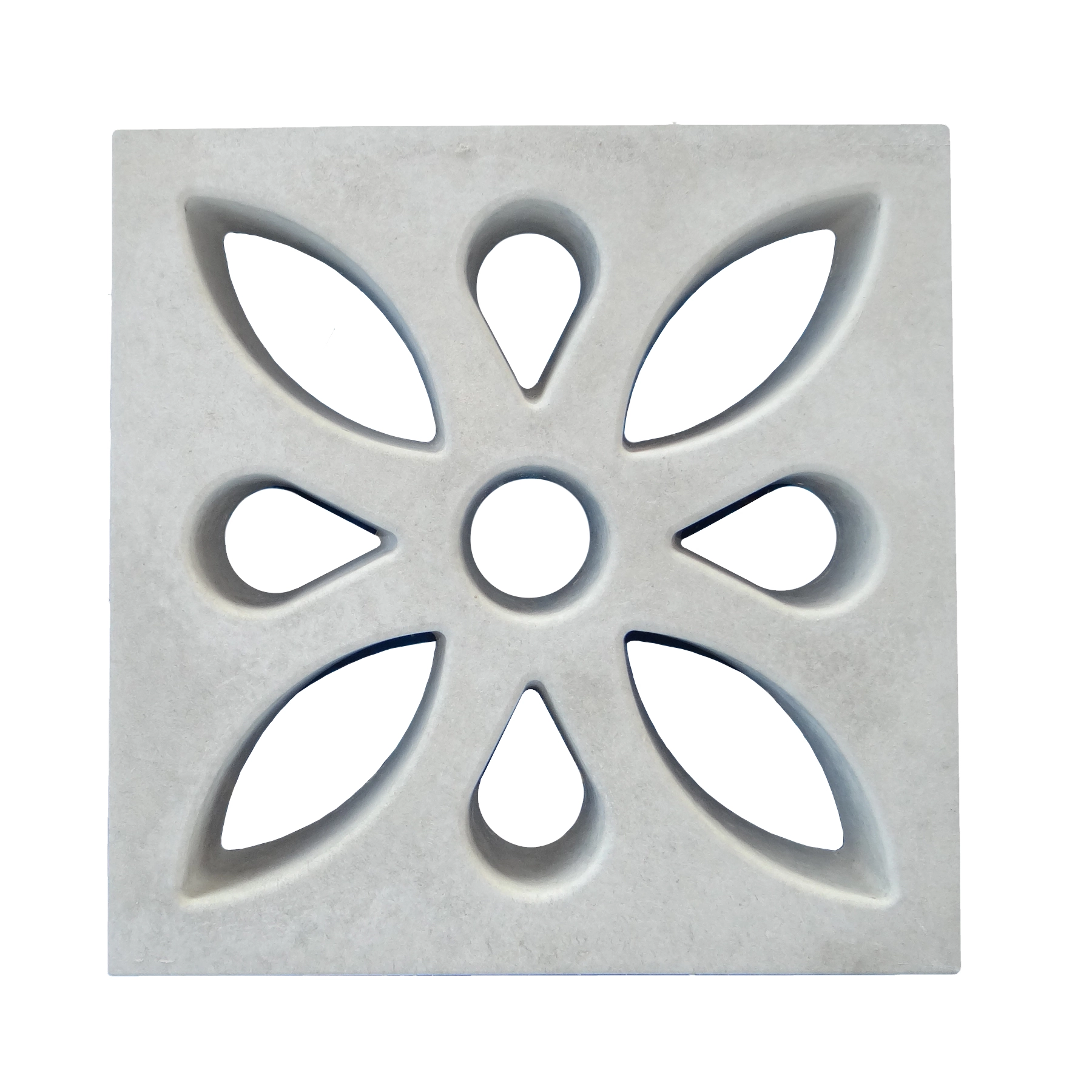 Elemento Vazado de Concreto 39x39cm Marrom Margarida Lajes São Francisco