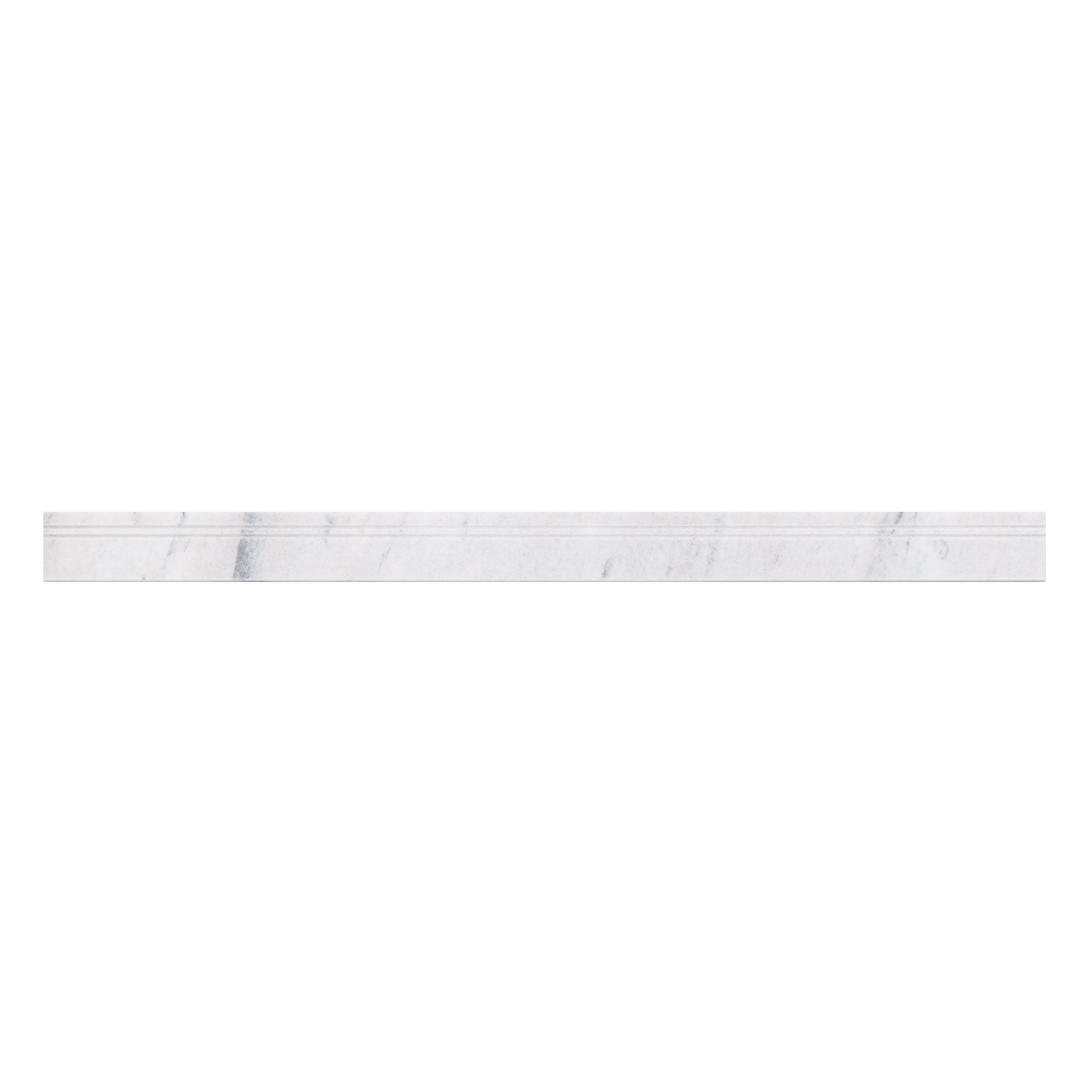 Borda de Escada Mármore Blanc 7x102cm Trento Marmi