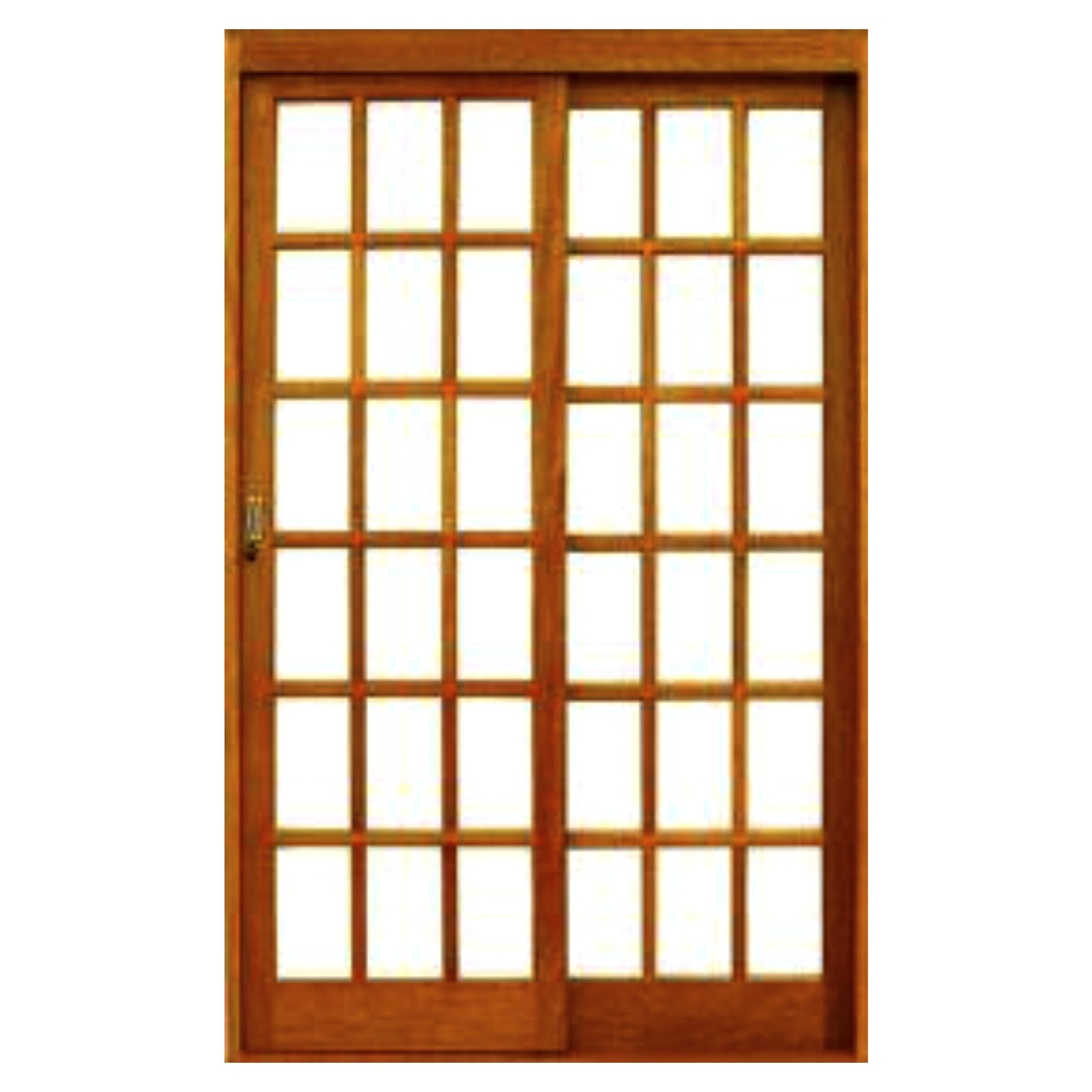 Porta de Correr 2 Folhas Cedro Natural 2,10x1,60m Galon