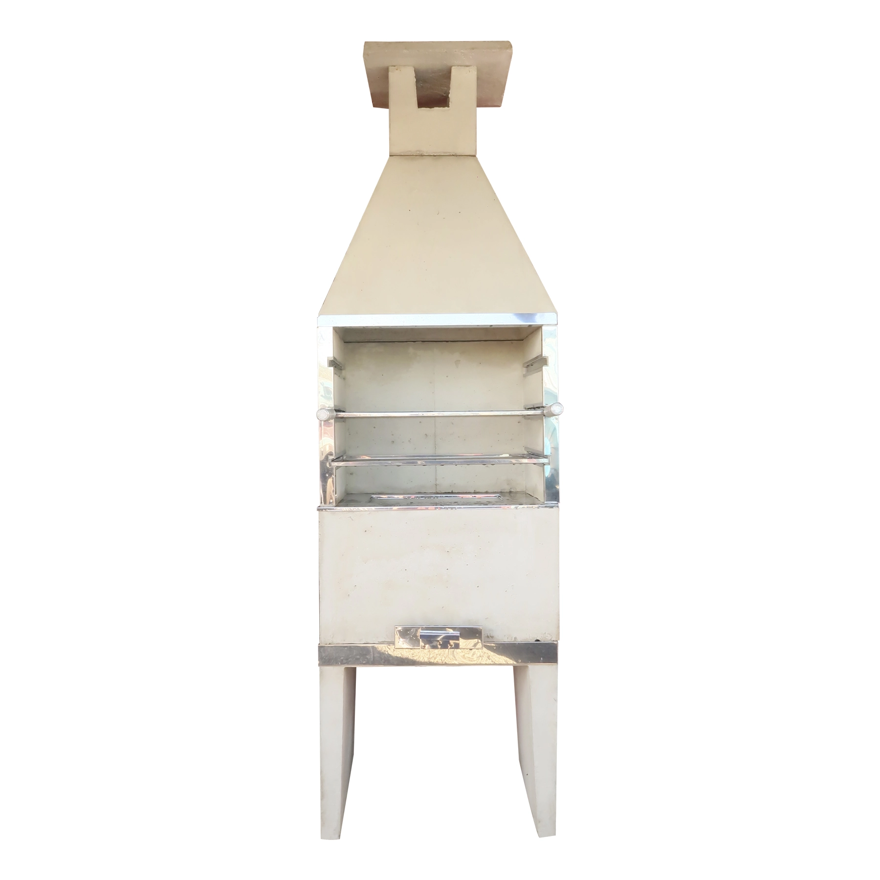 Churrasqueira Pré-Moldado Média 0,63cm Concreto Refratário Bege Churrasqueiras Universal