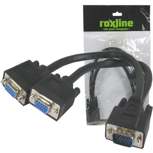 Cabo VGA HD1 Tipo Y 30Cm Roxline