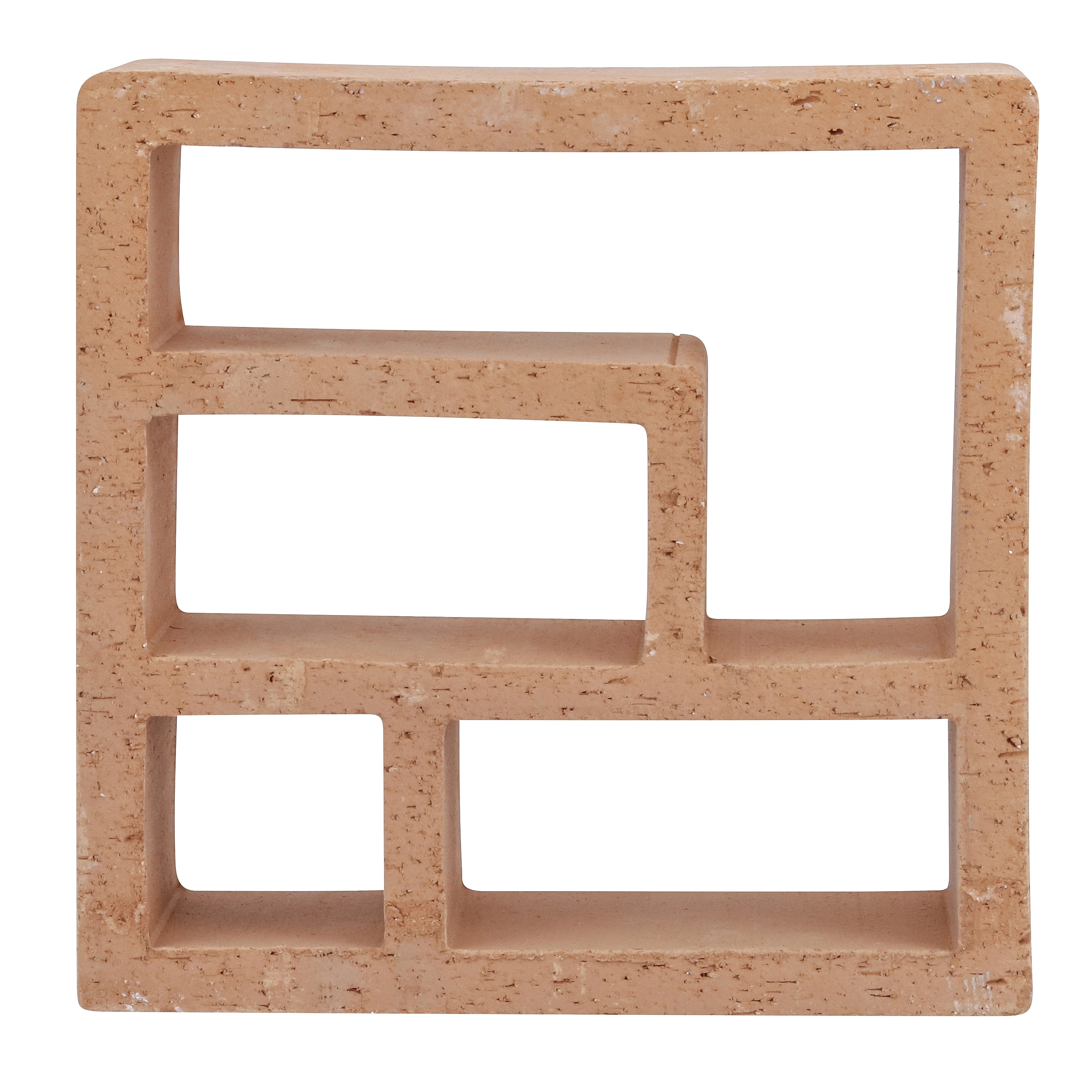 Cobogó Cerâmico Natural 25x25cm Terracota Rota Essenza