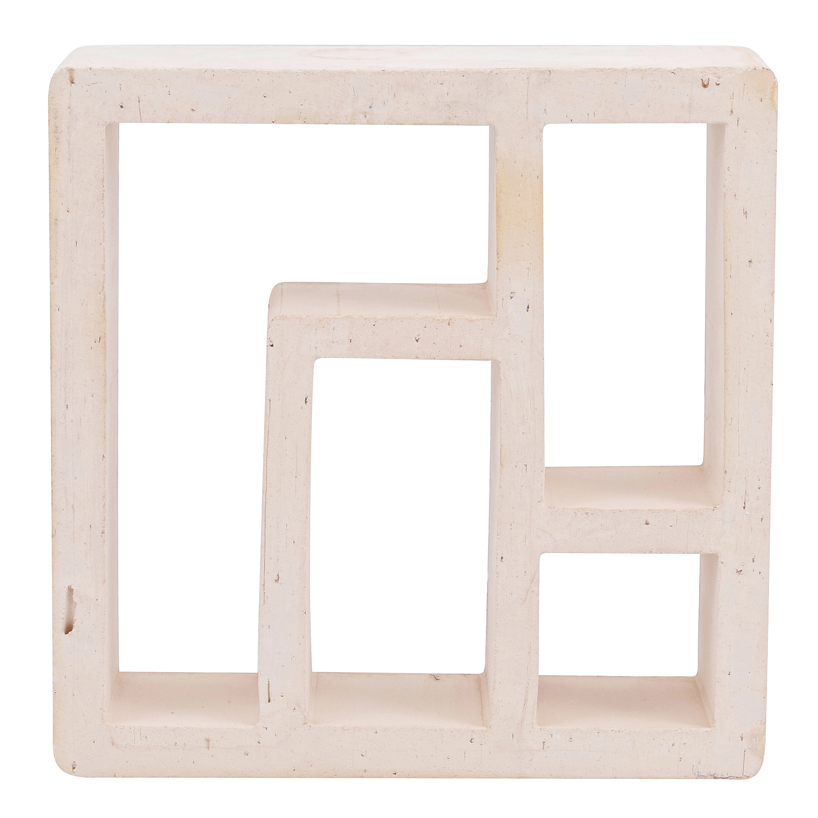Cobogó Cerâmico Natural 25x25cm Off White Rota Essenza
