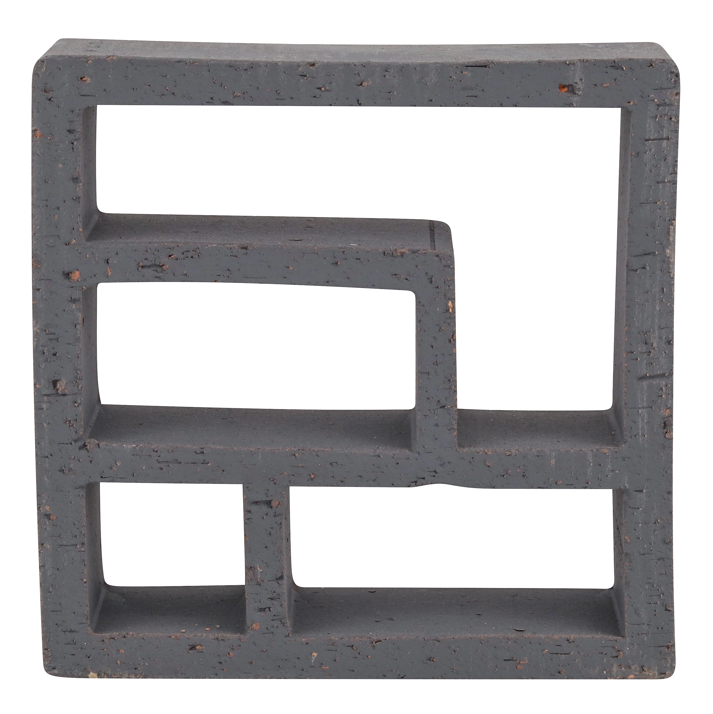 Cobogó Cerâmico Natural 25x25cm Carbono Rota Essenza
