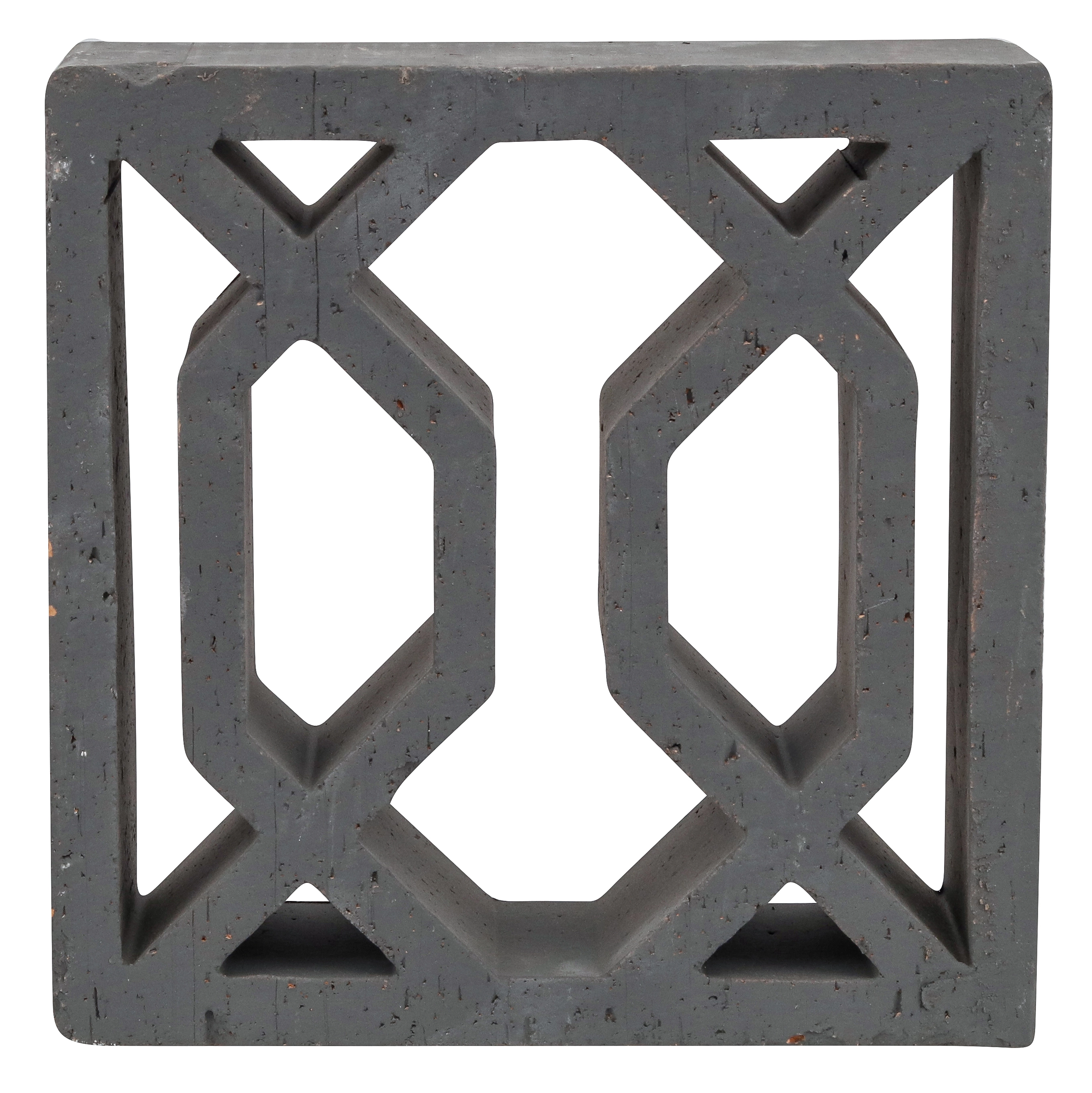 Cobogó Cerâmico Natural 25x25cm Carbono Broche Essenza