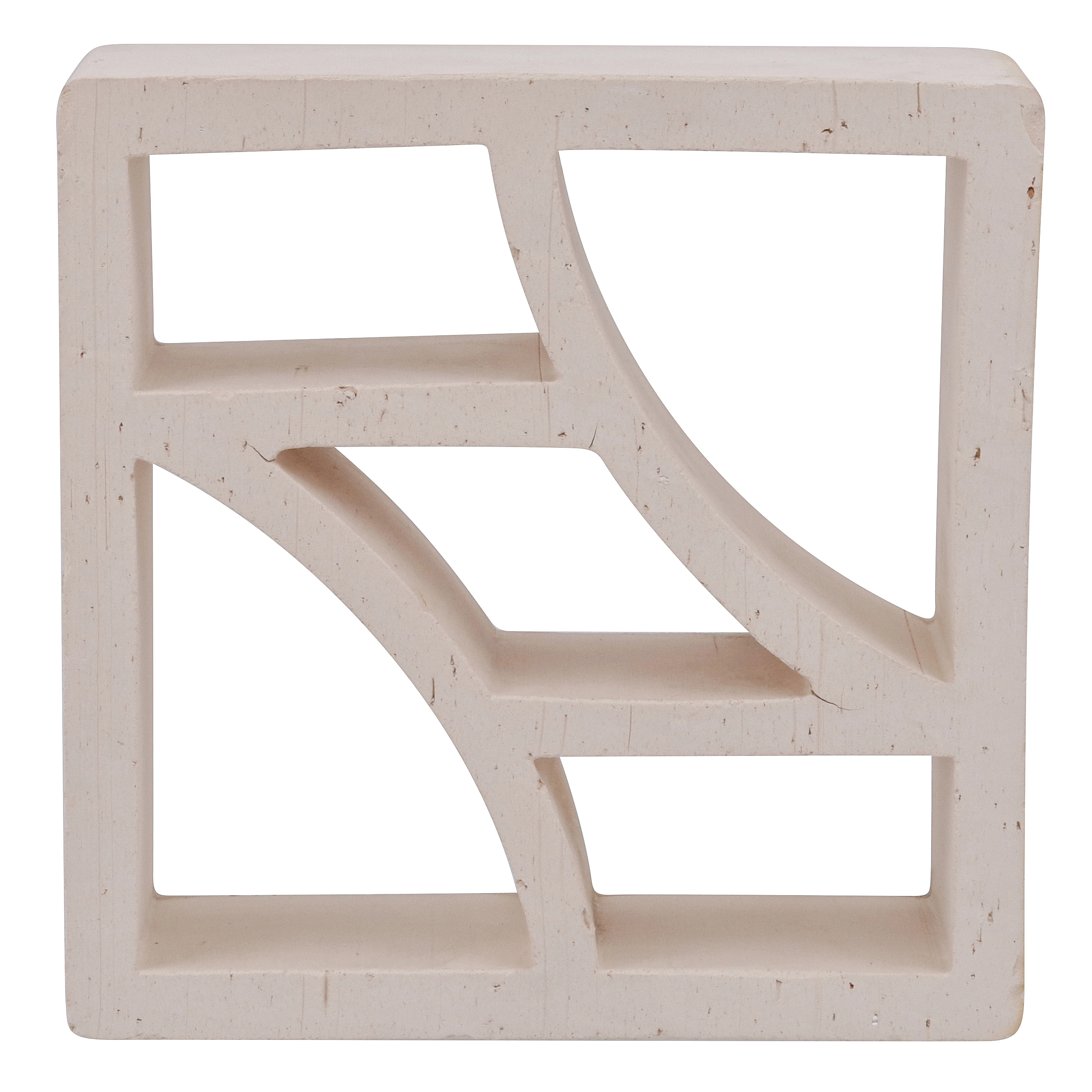 Cobogó Cerâmico Natural 25x25cm Off White Idunna Essenza