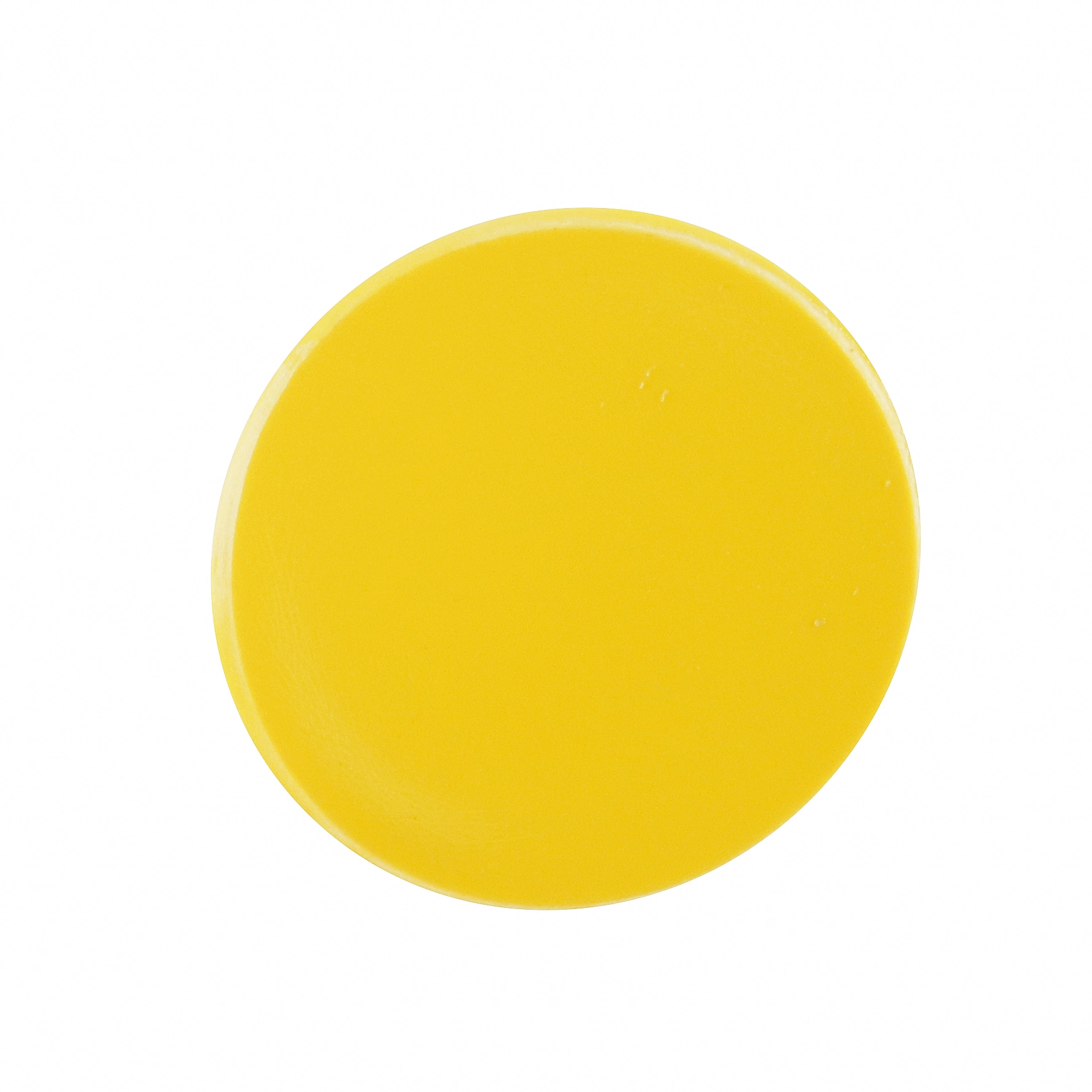 Tapa Furo Adesivo PVC 12mm Amarelo Gema Cartela com 50 unidades