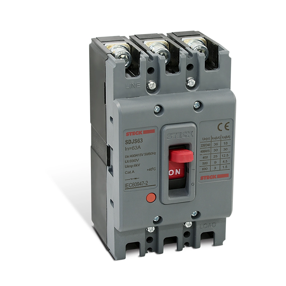 Disjuntor Din Caixa Moldada Tripolar 220V á 690V 125A Steck
