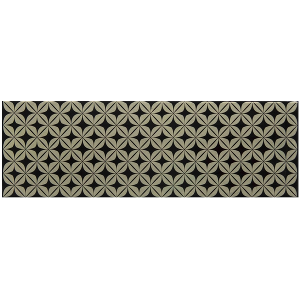 Faixa Painel Acetinado Retangular Cerâmica Stelle D Oro 11x34cm Lineart