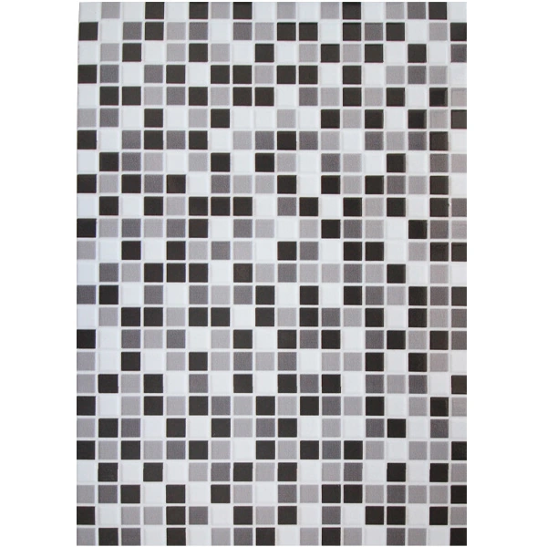 Revestimento de Parede Interno Pastilhado Brilhante 33x46cm Borda Arredondada Cariri Preto HD Cerbras