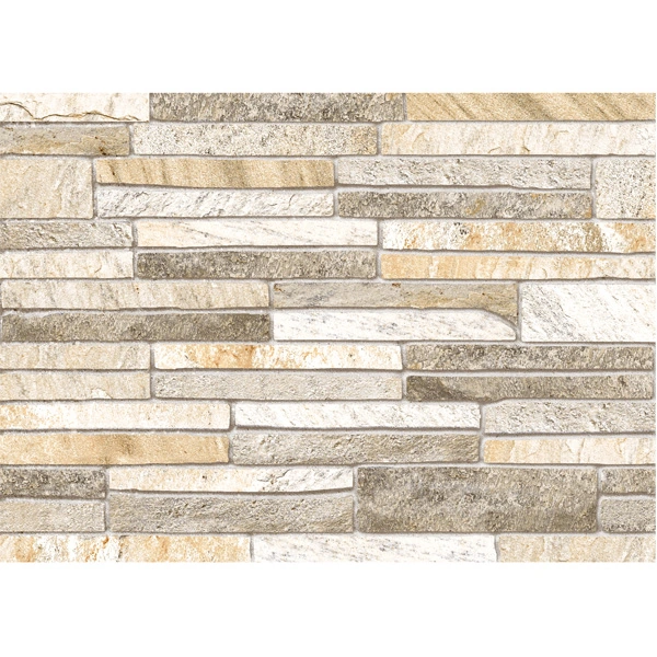 Revestimento de Parede Interno Pedra Brilhante 33x46cm Borda Arredondada Ubatuba HD Cerbras