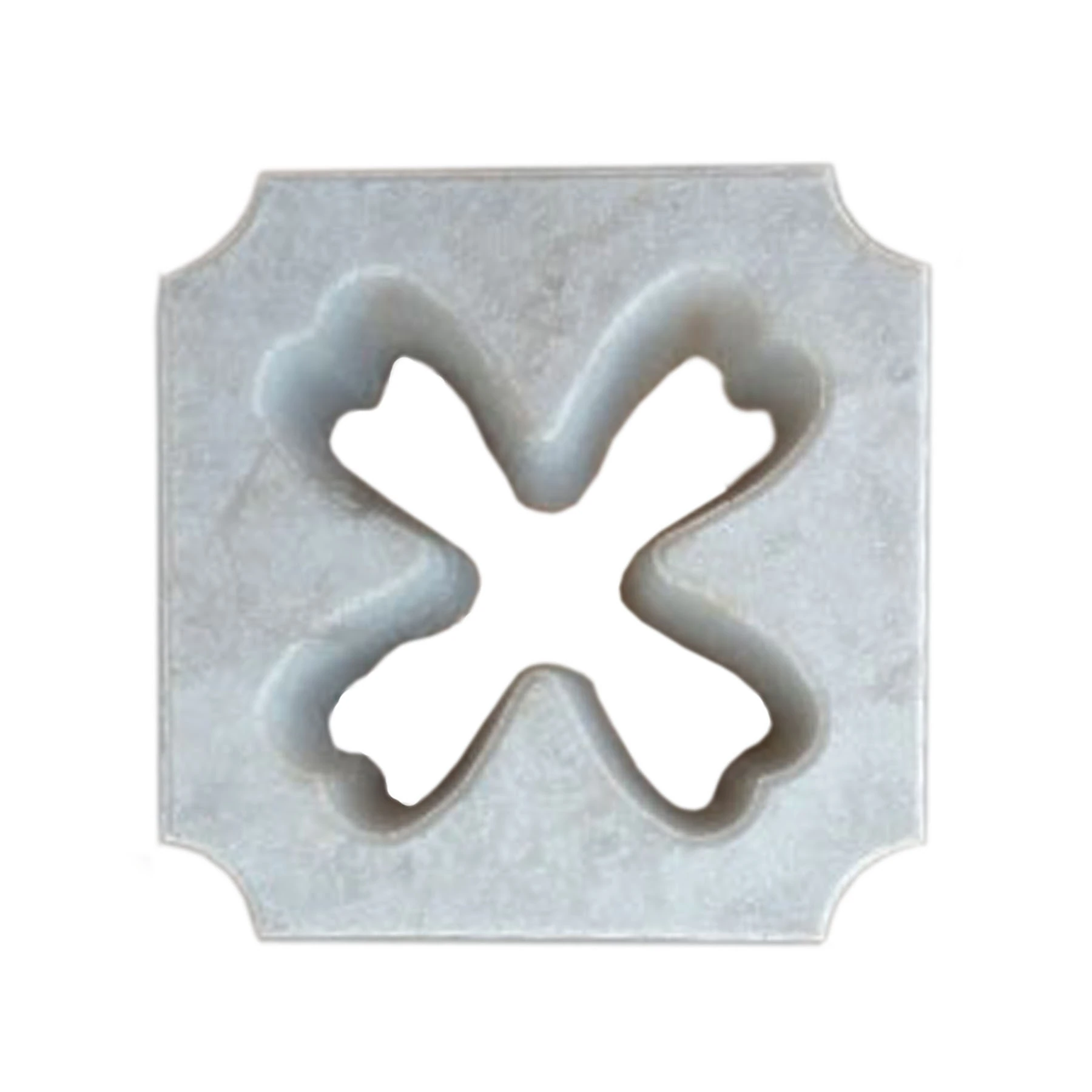 Elemento Vazado de Concreto 24,5x24,5cm Cinza Flor Casa do Concreto