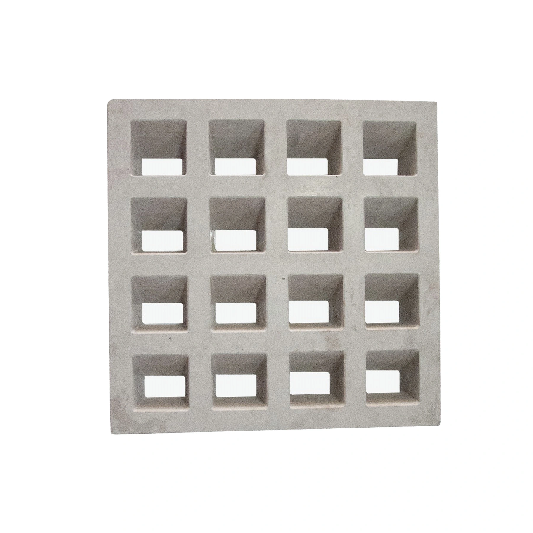 Elemento Vazado de Concreto Natural 44x40cm Cinza Quadrado Casa do Concreto