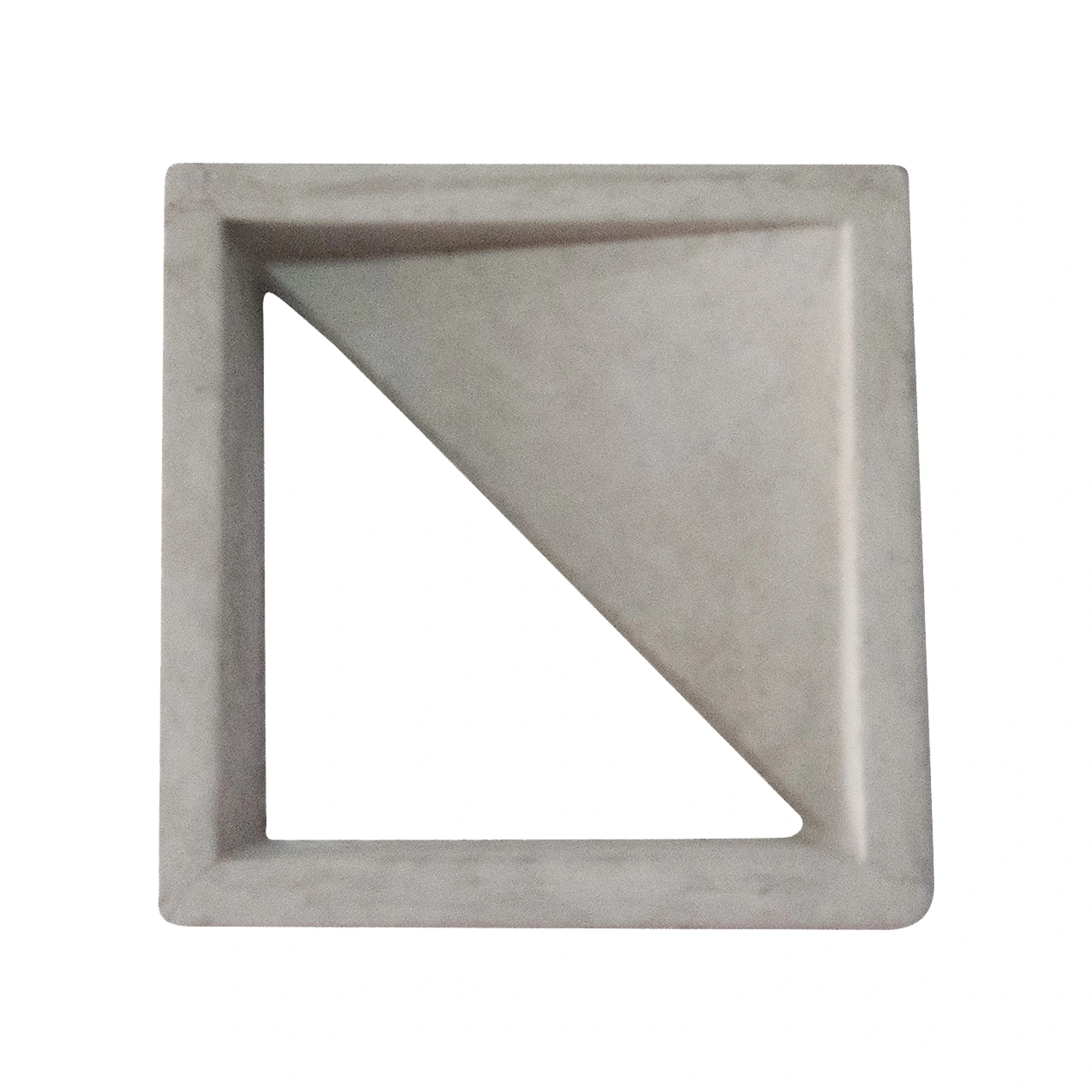 Elemento Vazado de Concreto 30x30cm Cinza Triangular Casa do Concreto