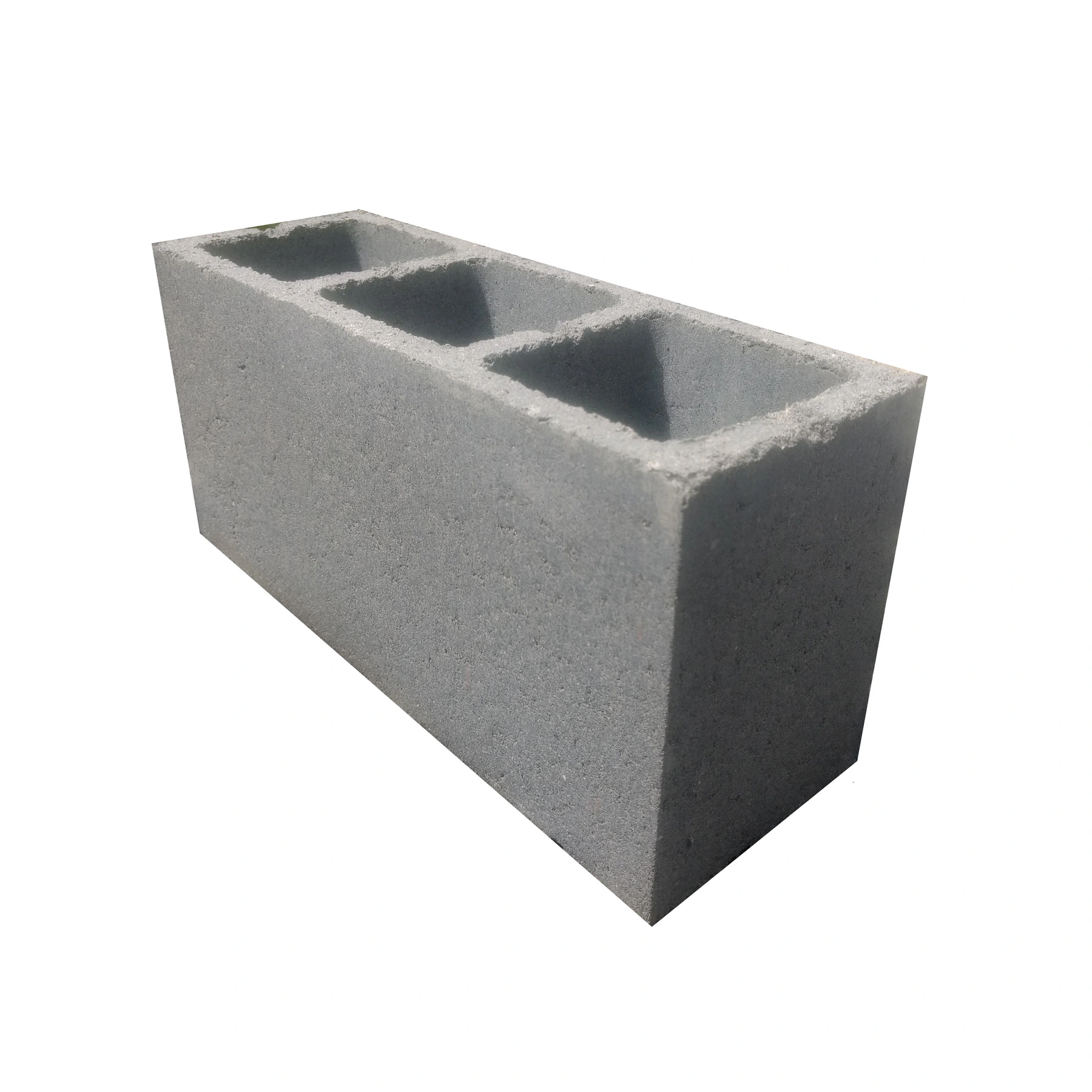 Bloco de Concreto Vedação 14x19x39 Com Fundo 3 Furos Megabloc