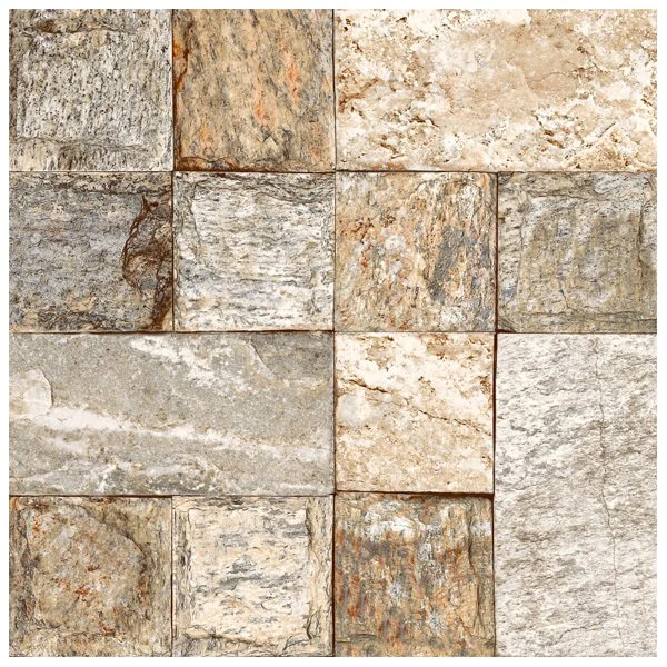 Piso Cerâmico Pedra Borda Arredondada Externo 46x46cm Parati Cerbras