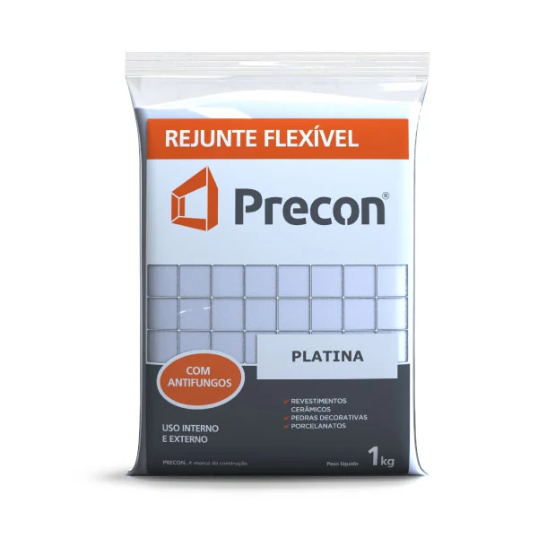 Rejunte Cimentício Platina 1 Kg Precon