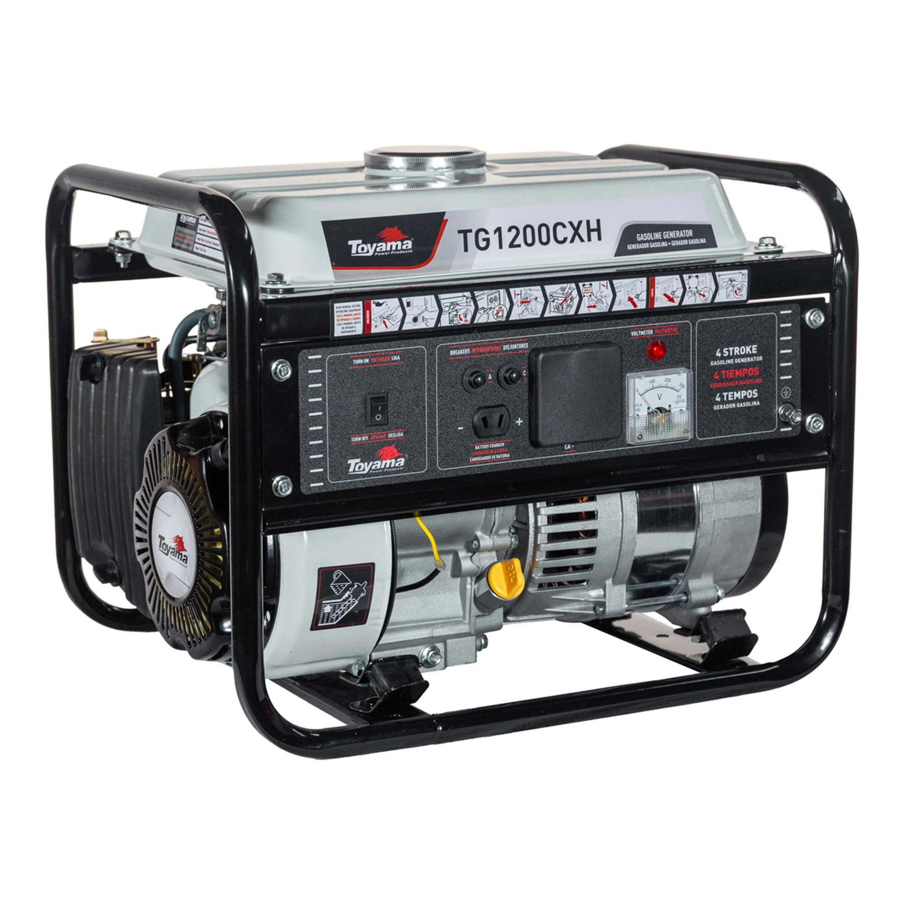 Gerador de Energia Gasolina 1Kva TG1200CXH 127V (110V) Toyama