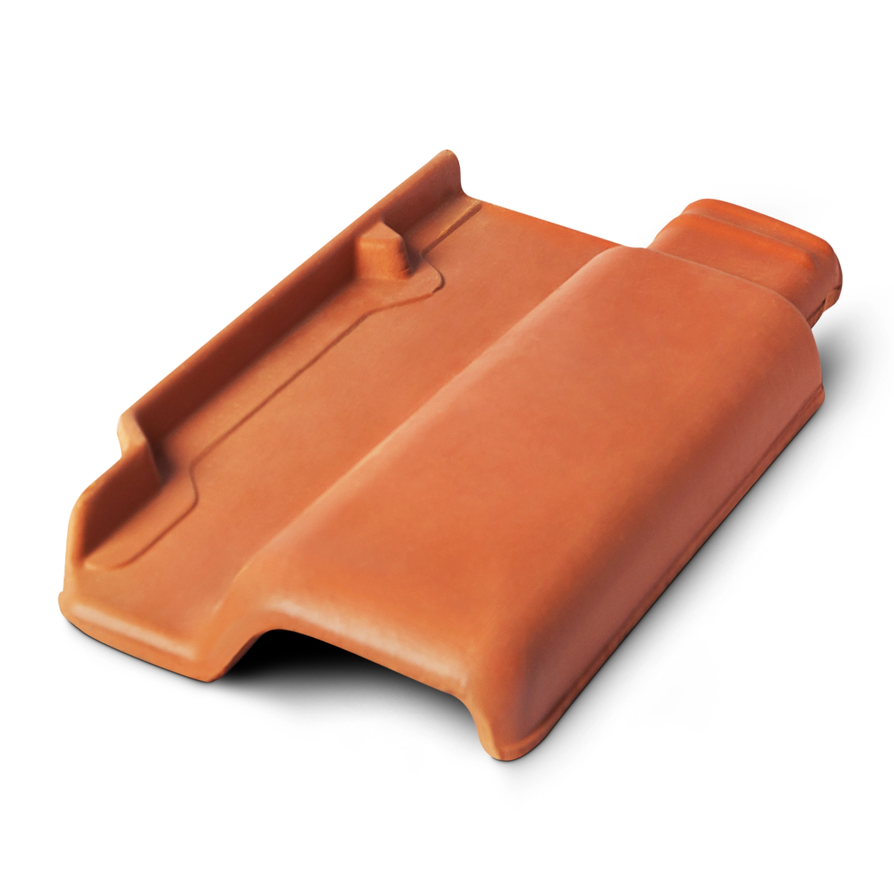 Telha Cerâmica 40x23x5cm Romana Impermeabilizada Vermelha Safira