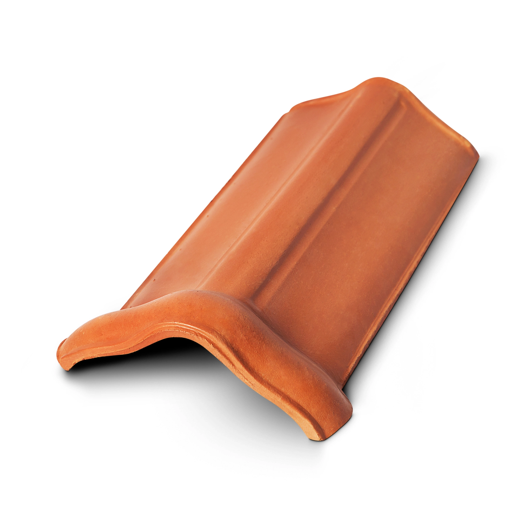 Cumeeira Cerâmica 40x18x5cm Impermeabilizada Vermelha Safira
