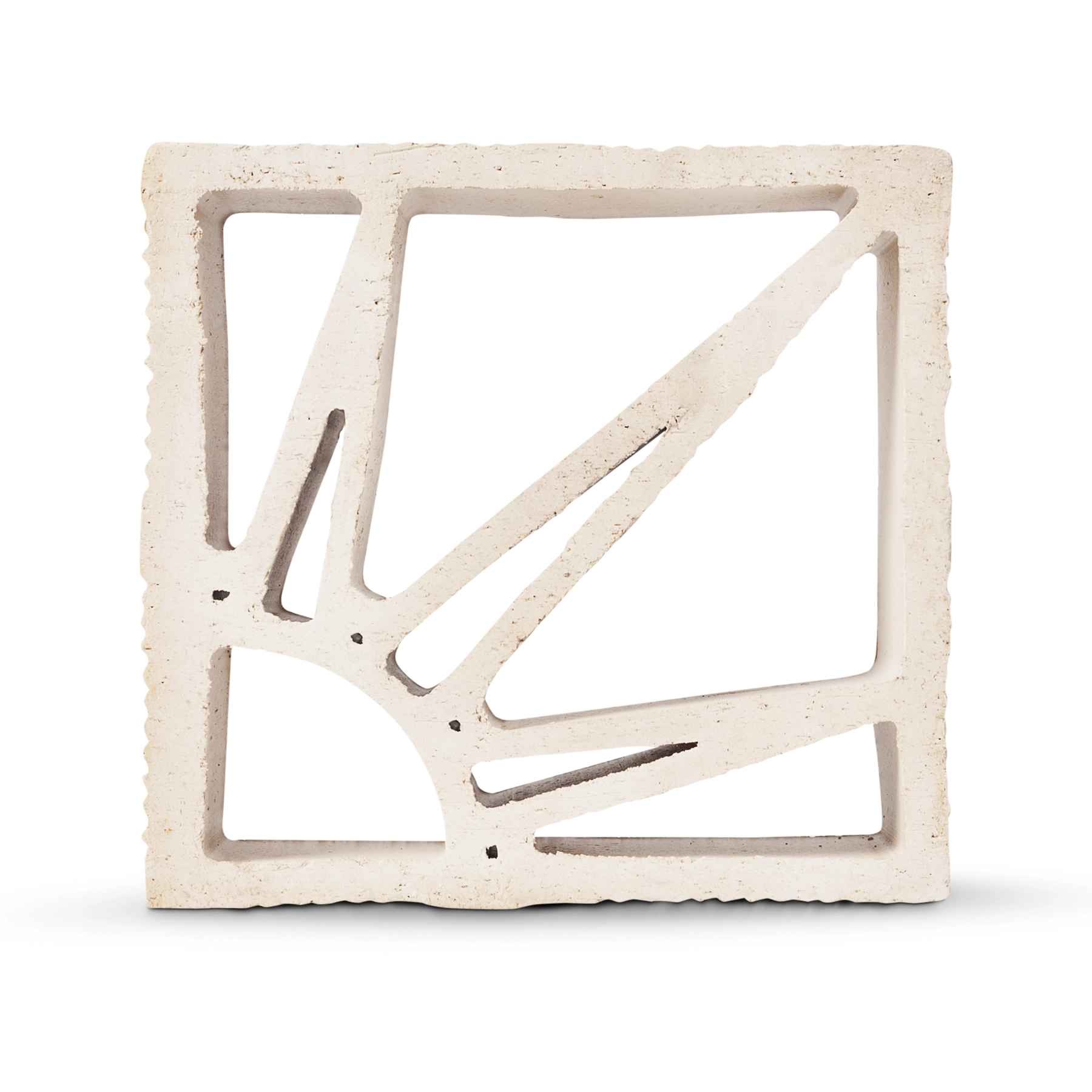 Cobogó Cerâmico 18x18cm Branco Reto 104 Colibri Móveis