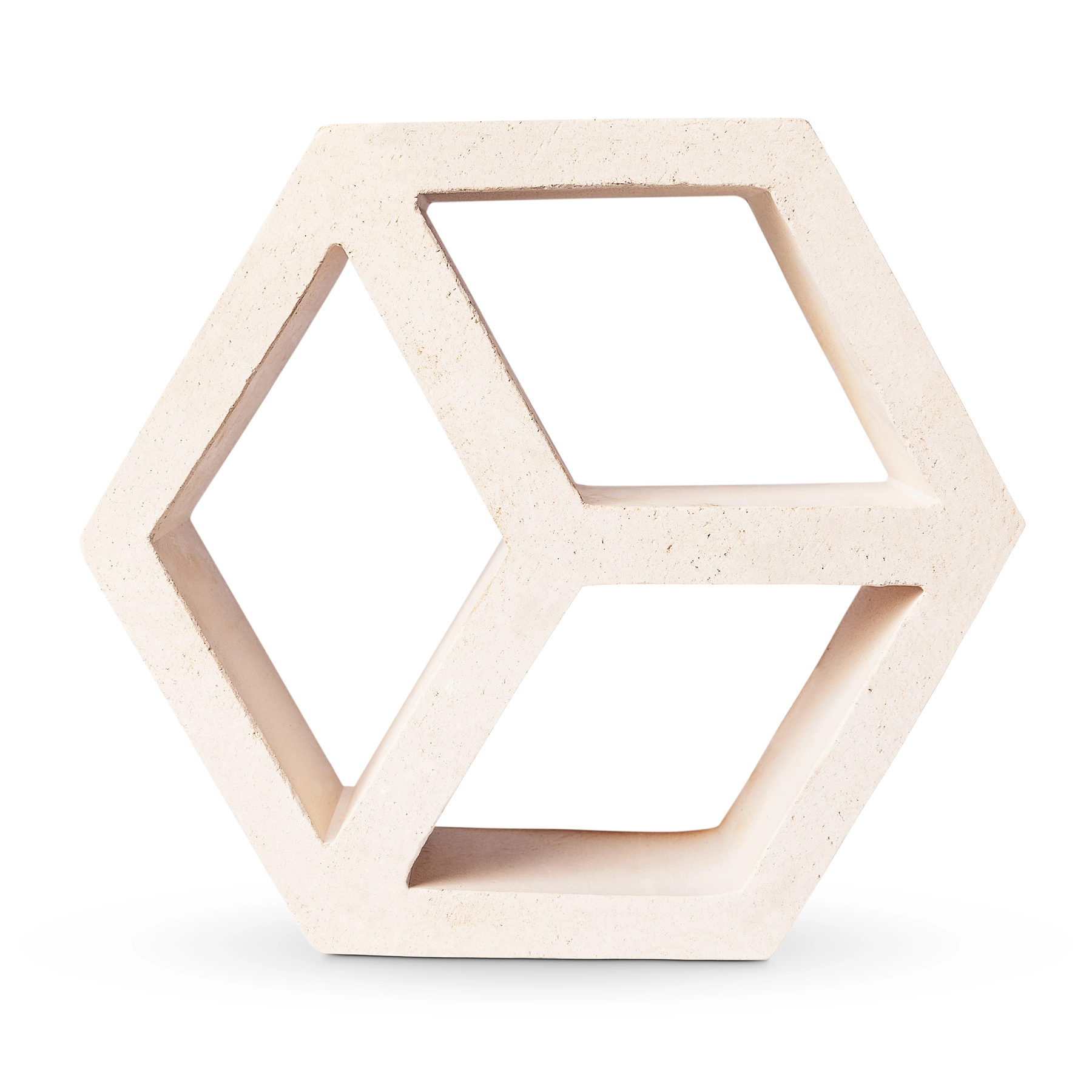 Cobogó Cerâmico 22x26cm Branco Cubo Colibri Móveis