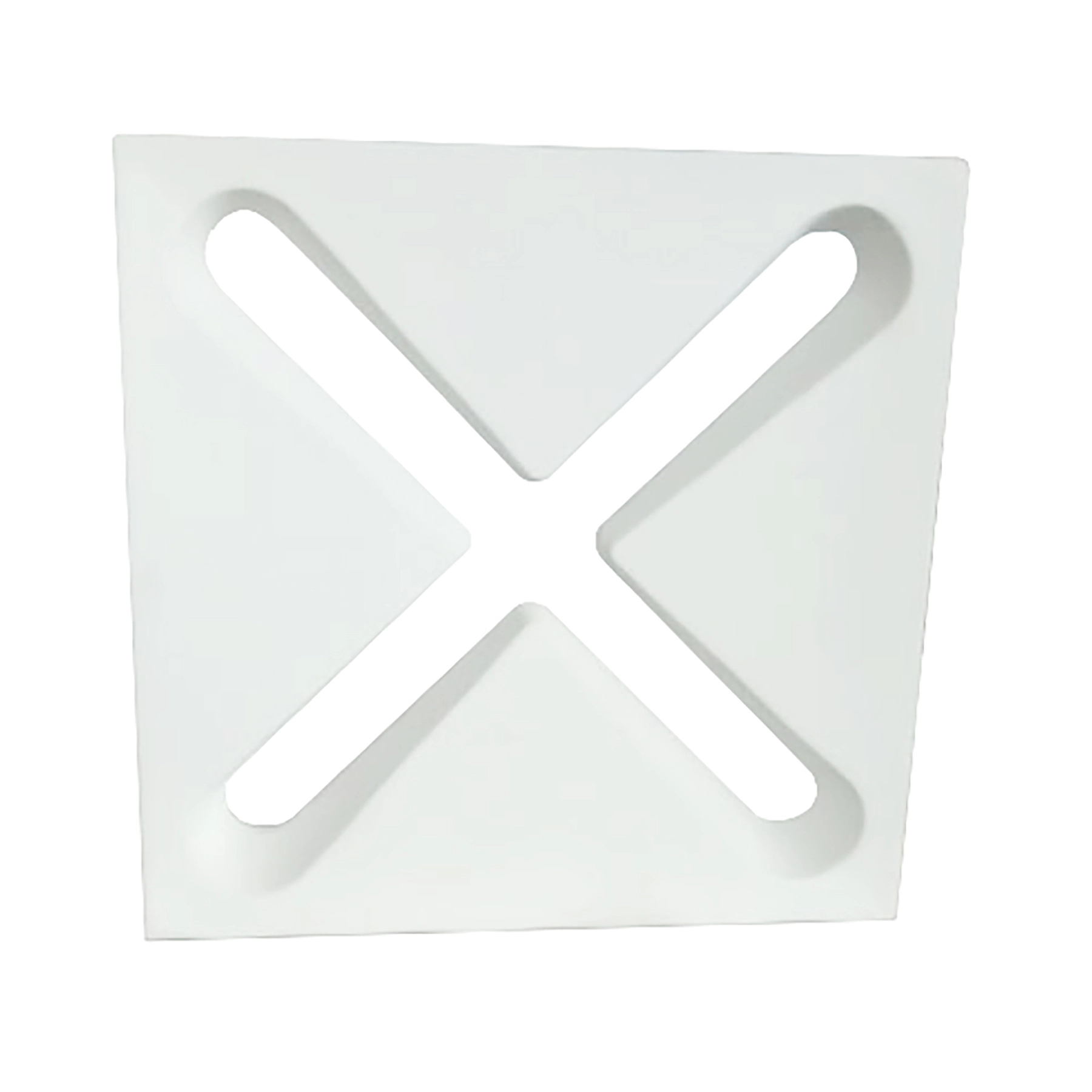 Cobogó de Cimento Natural 39x39cm Branco Xeng Stone Plus