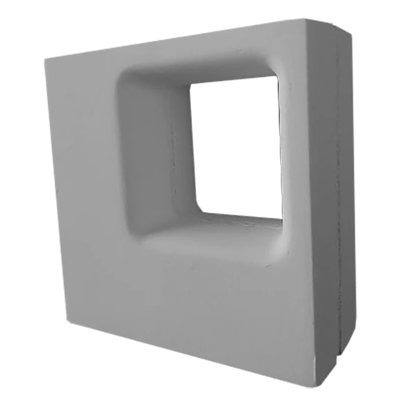 Elemento Vazado de Cimento 19x19cm Cinza Quadri Stone Plus