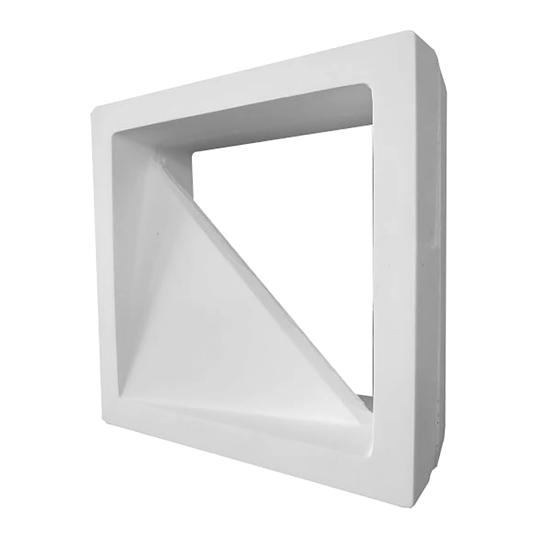 Elemento Vazado de Concreto Natural 33x33cm Branco Golubov Stone Plus