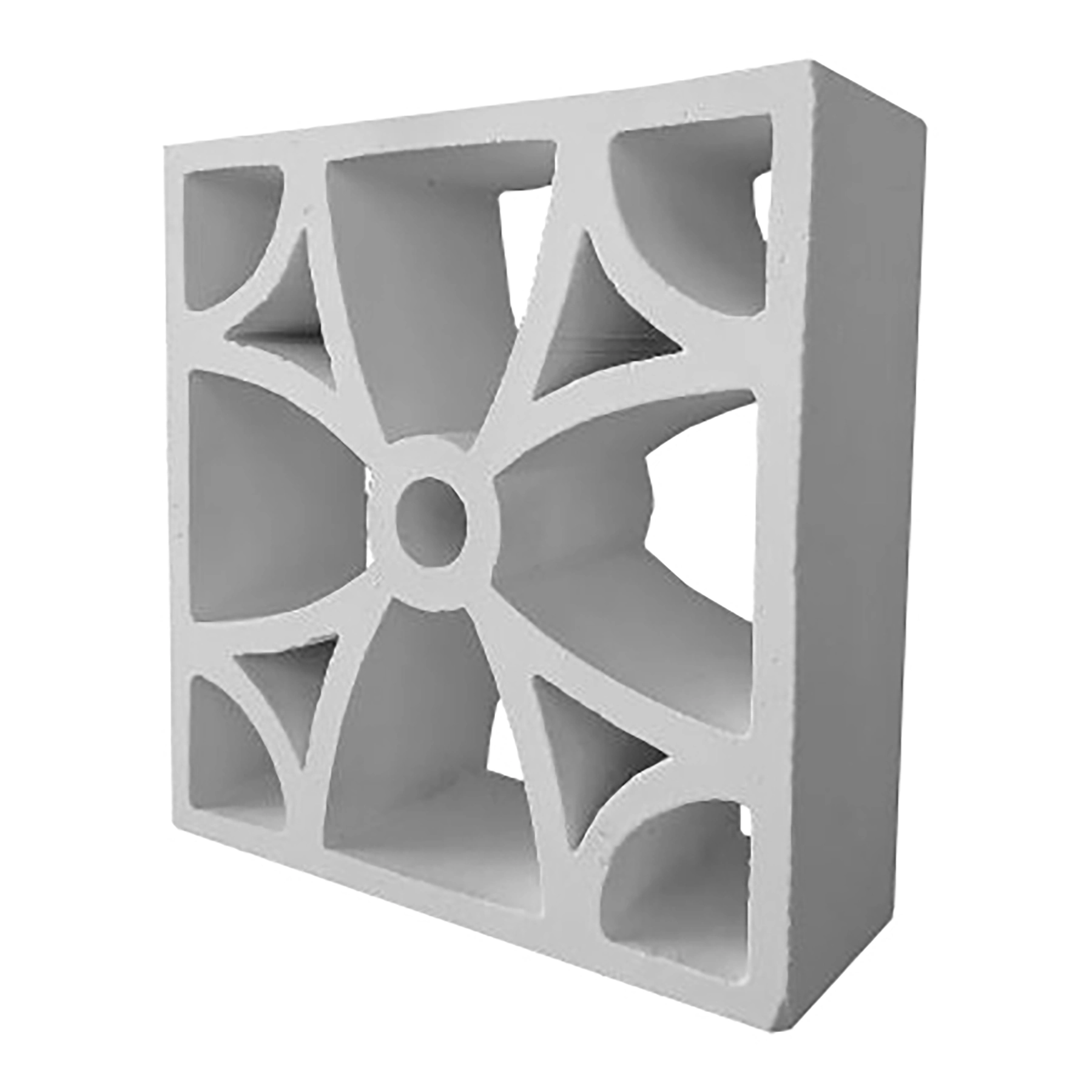 Elemento Vazado Cerâmico 20x20cm Branco Moan Stone Plus