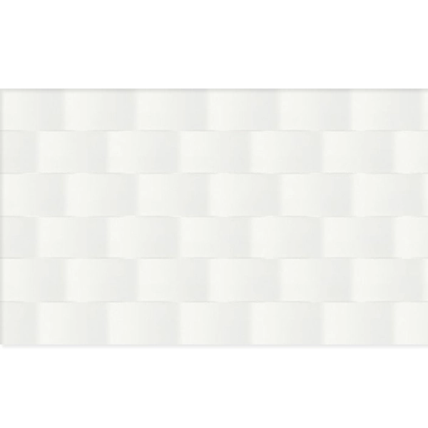 Revestimento para Parede Brilhante Borda Arredondada Scaleno White 5243 33x57cm Embramaco