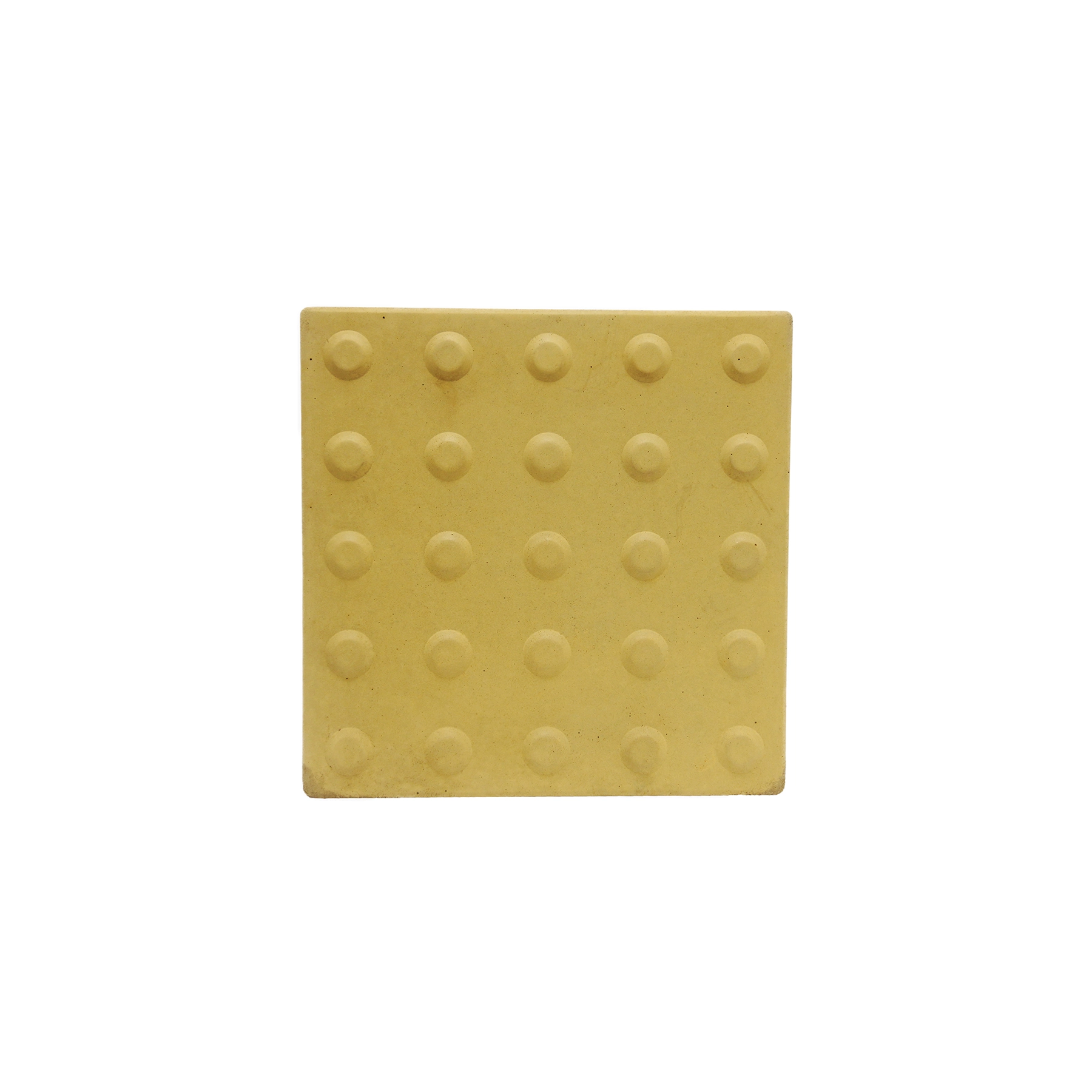 Piso Tátil Alerta Amarelo 25x25x2,5 cm Tetracon